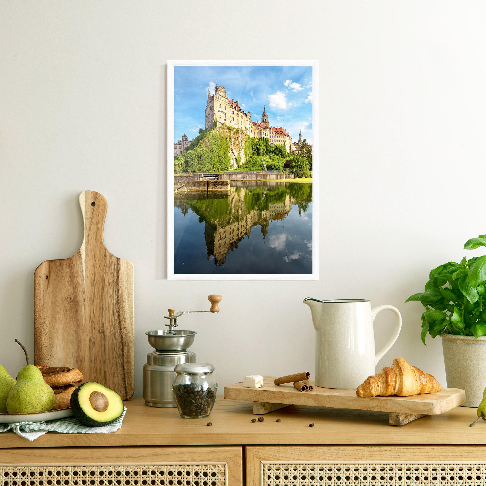 Рамкиран постер Sigmaringen Castle Germany mockup 8