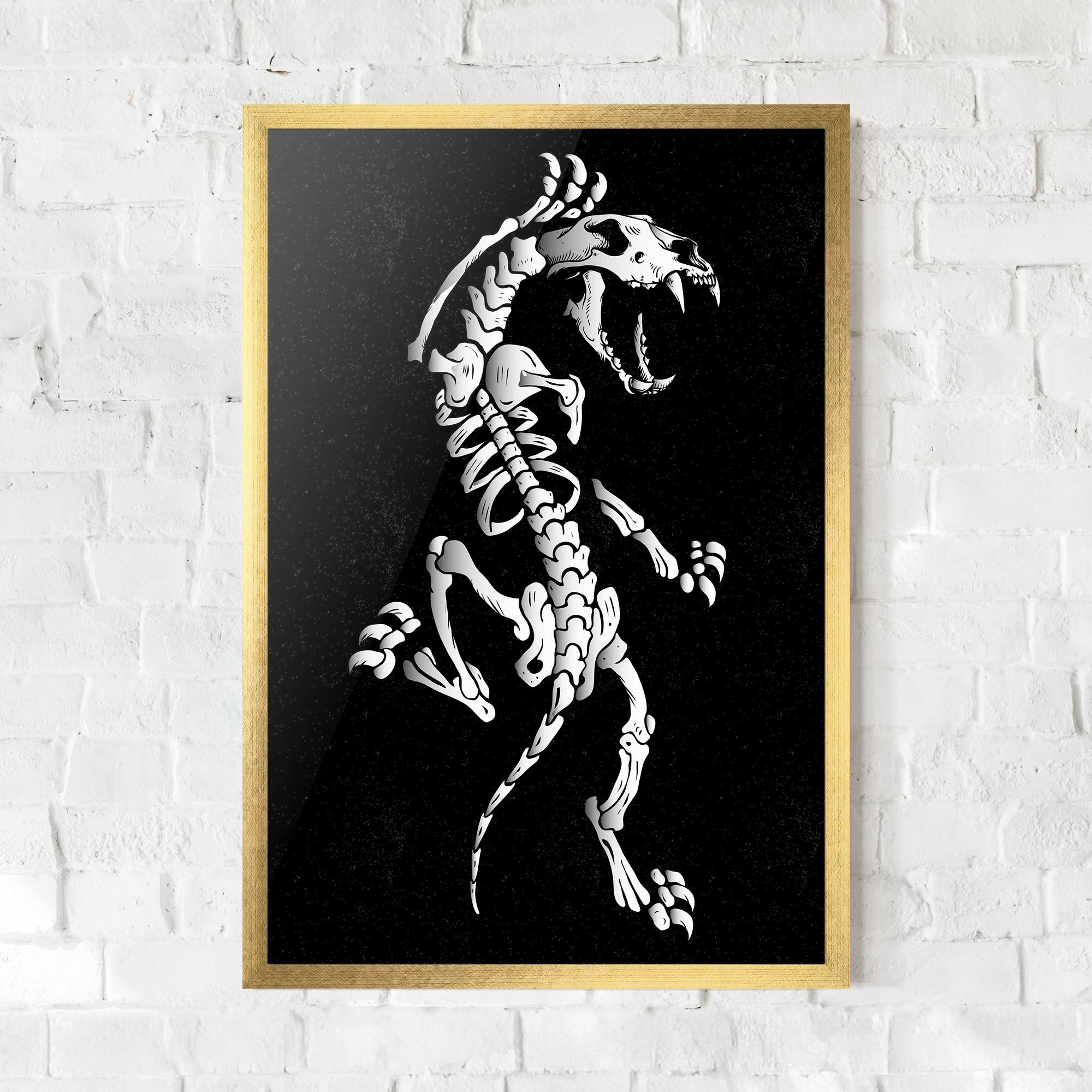 Рамкиран постер Creature Skull mockup 0