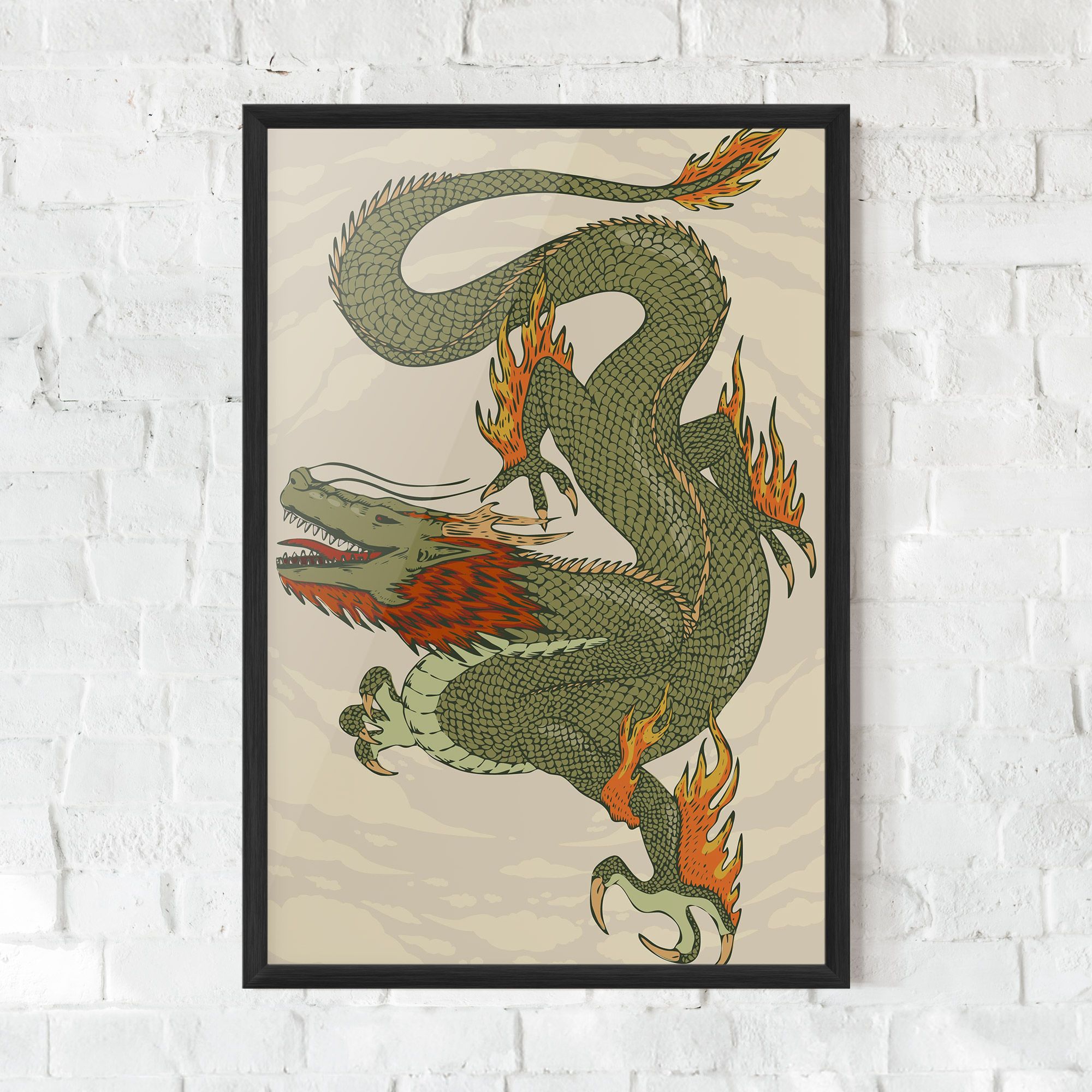Chinese Dragon Green mockup 0