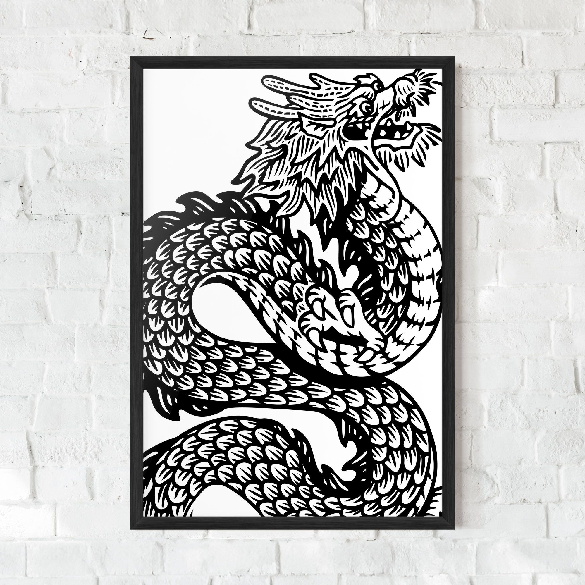 Dragon Black Line mockup 0
