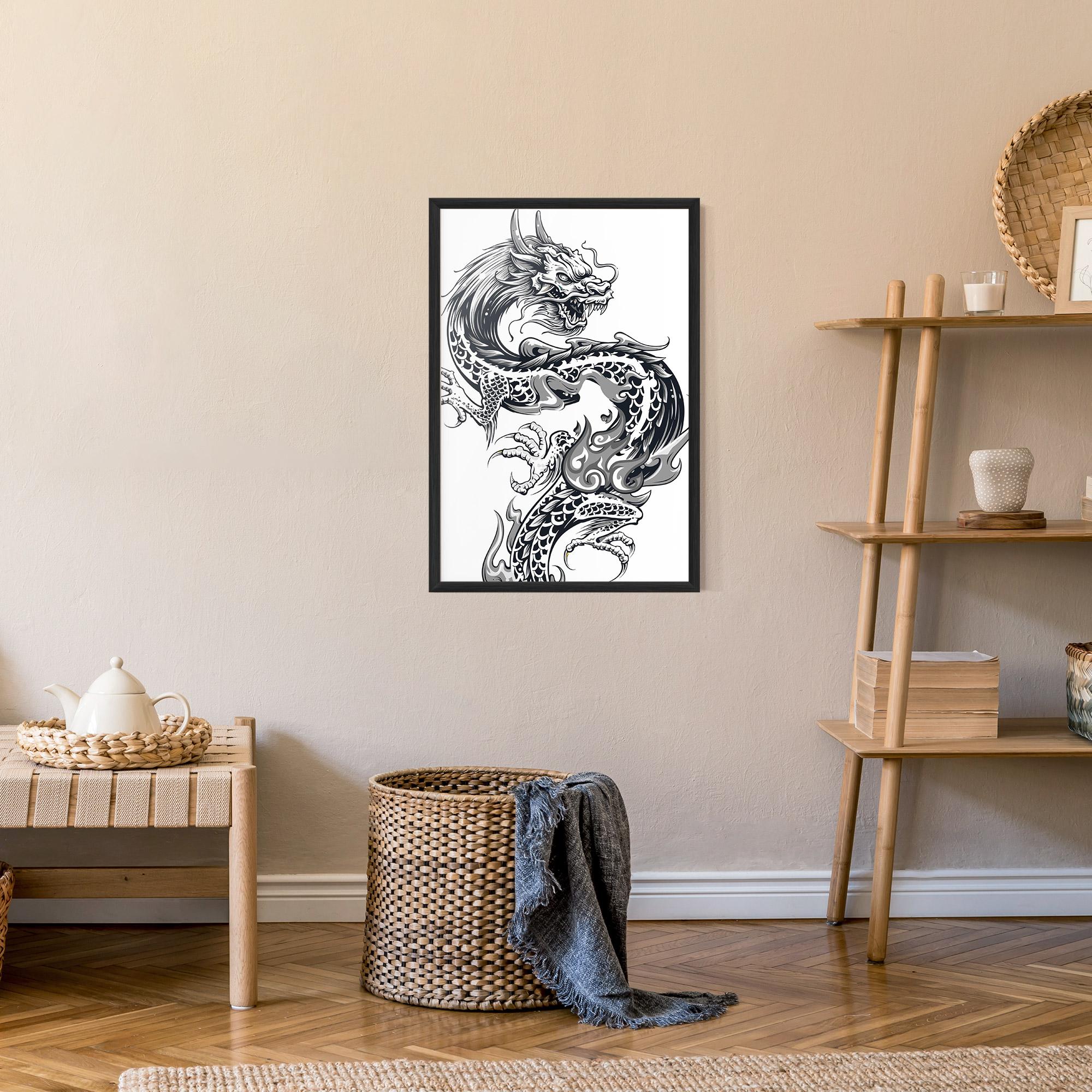 Рамкиран постер Dragon Line mockup 9