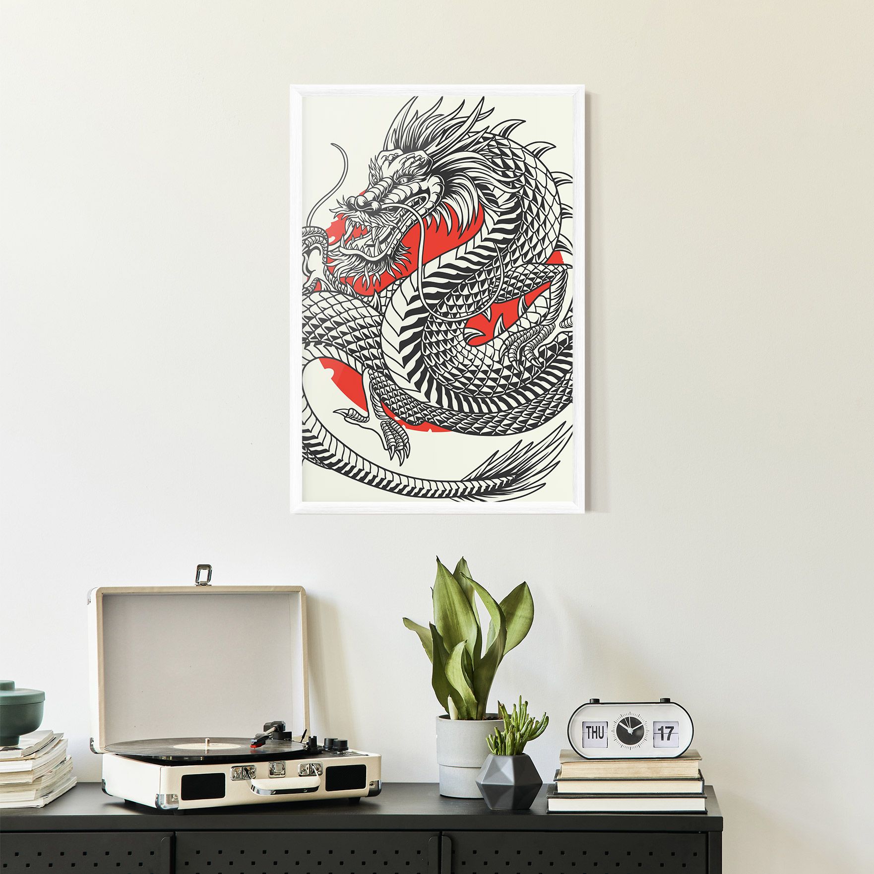 Cream Grey Dragon mockup 2