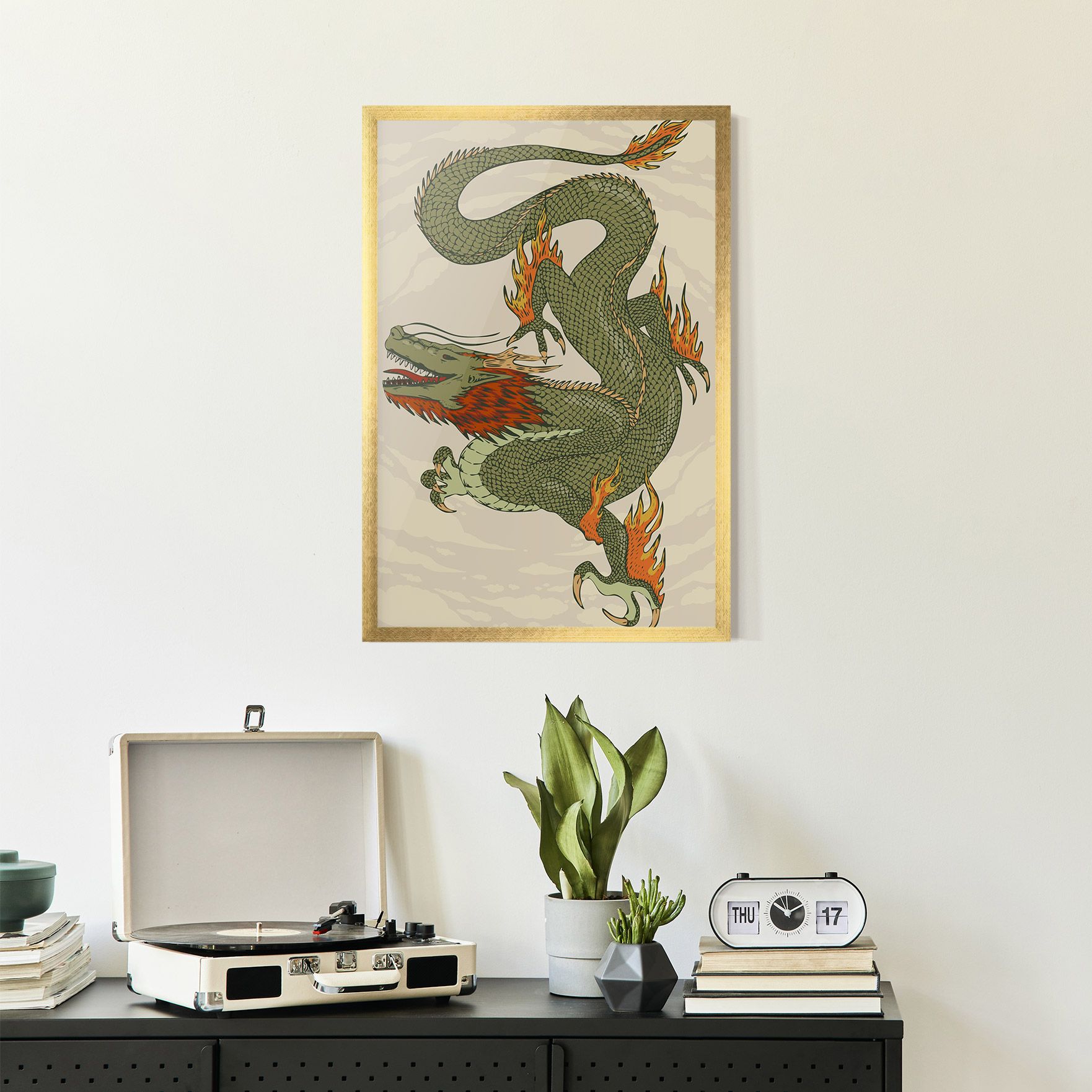 Chinese Dragon Green mockup 2