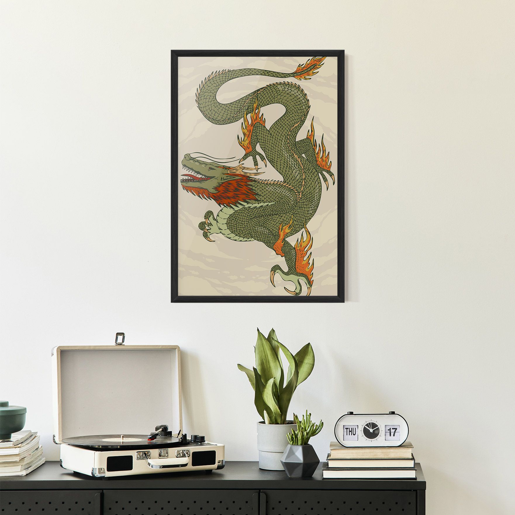 Chinese Dragon Green mockup 2