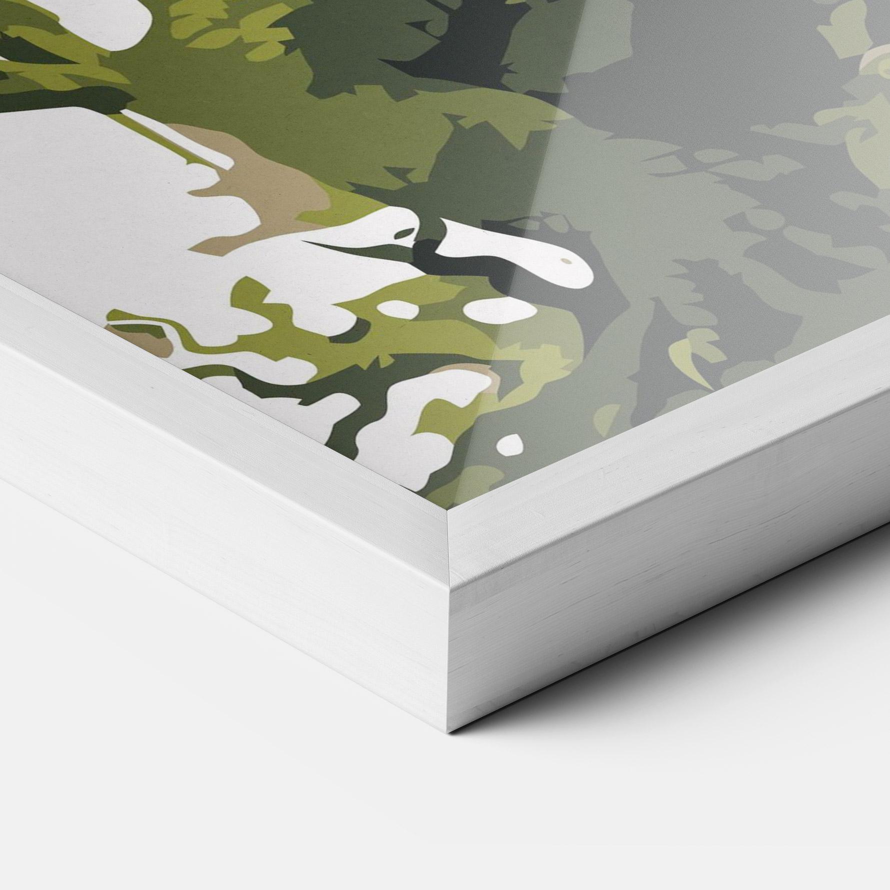 Рамкиран постер Green Nature Dragon mockup 3