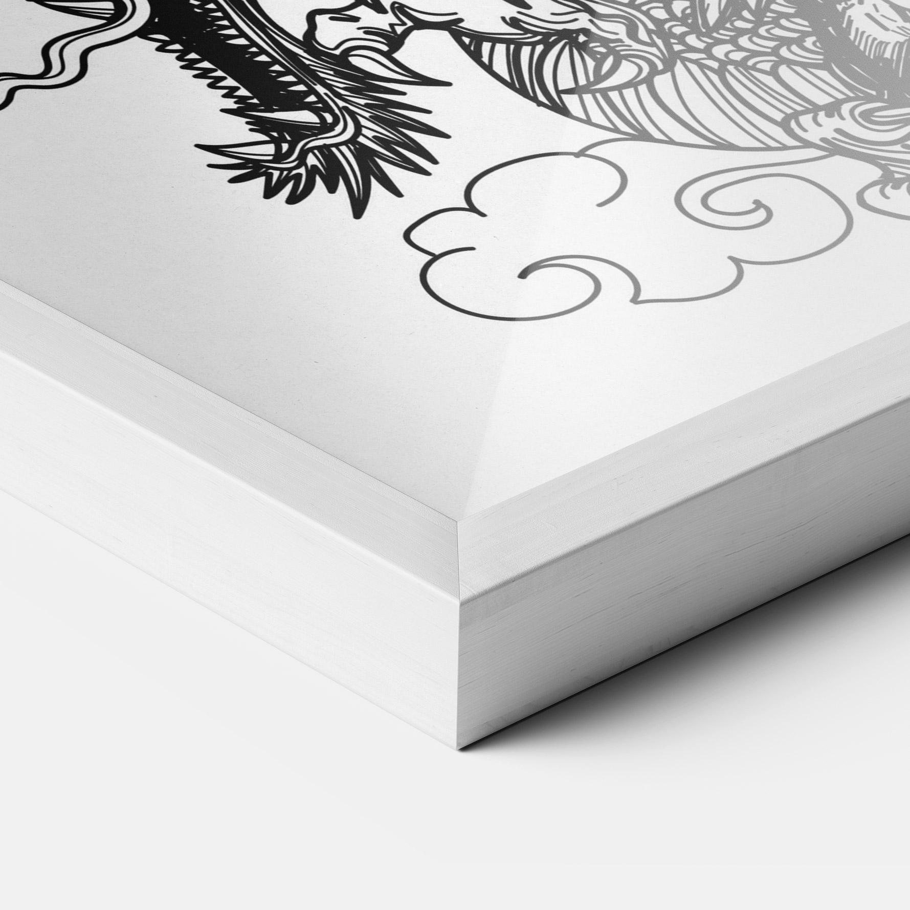 Рамкиран постер Skull Dragon mockup 3