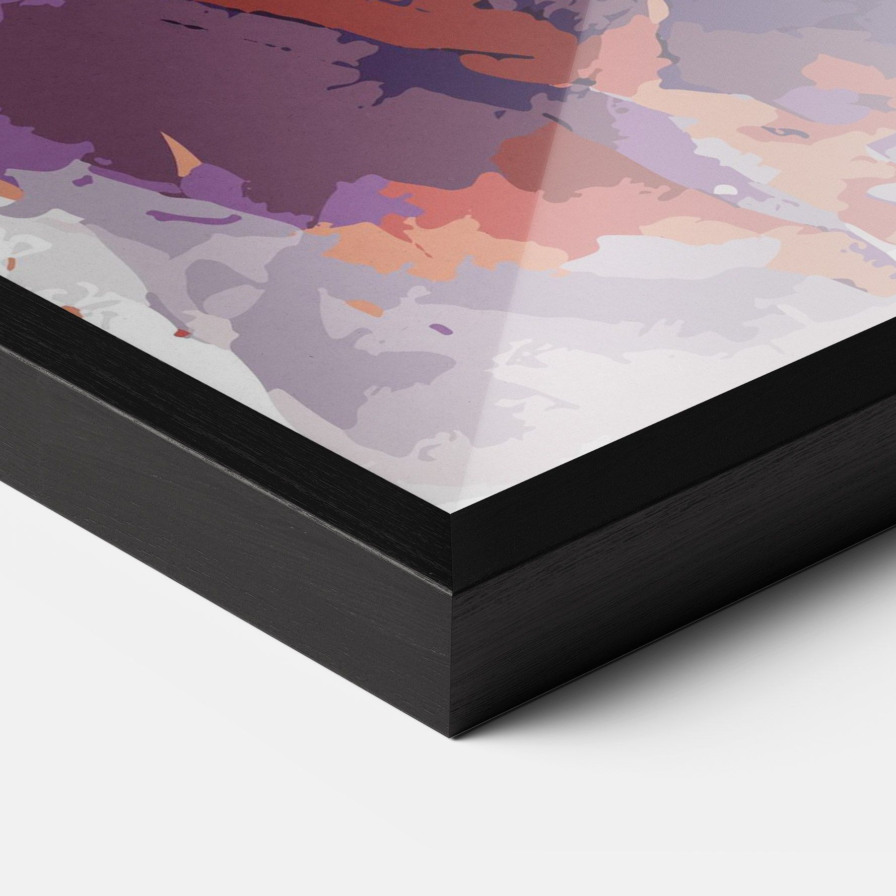 Orange Purple Dragon mockup 3