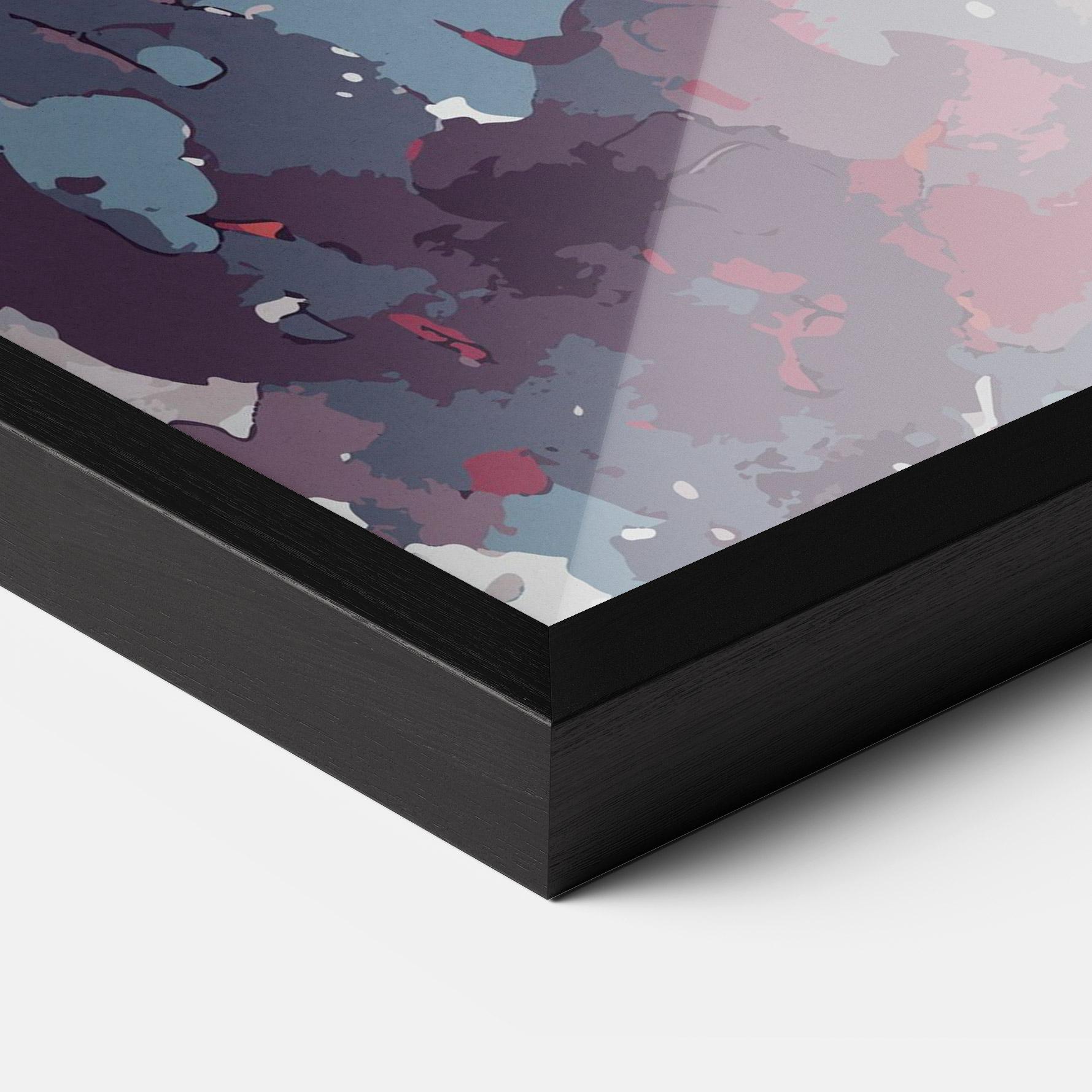 Рамкиран постер Red Blue Dragon mockup 3