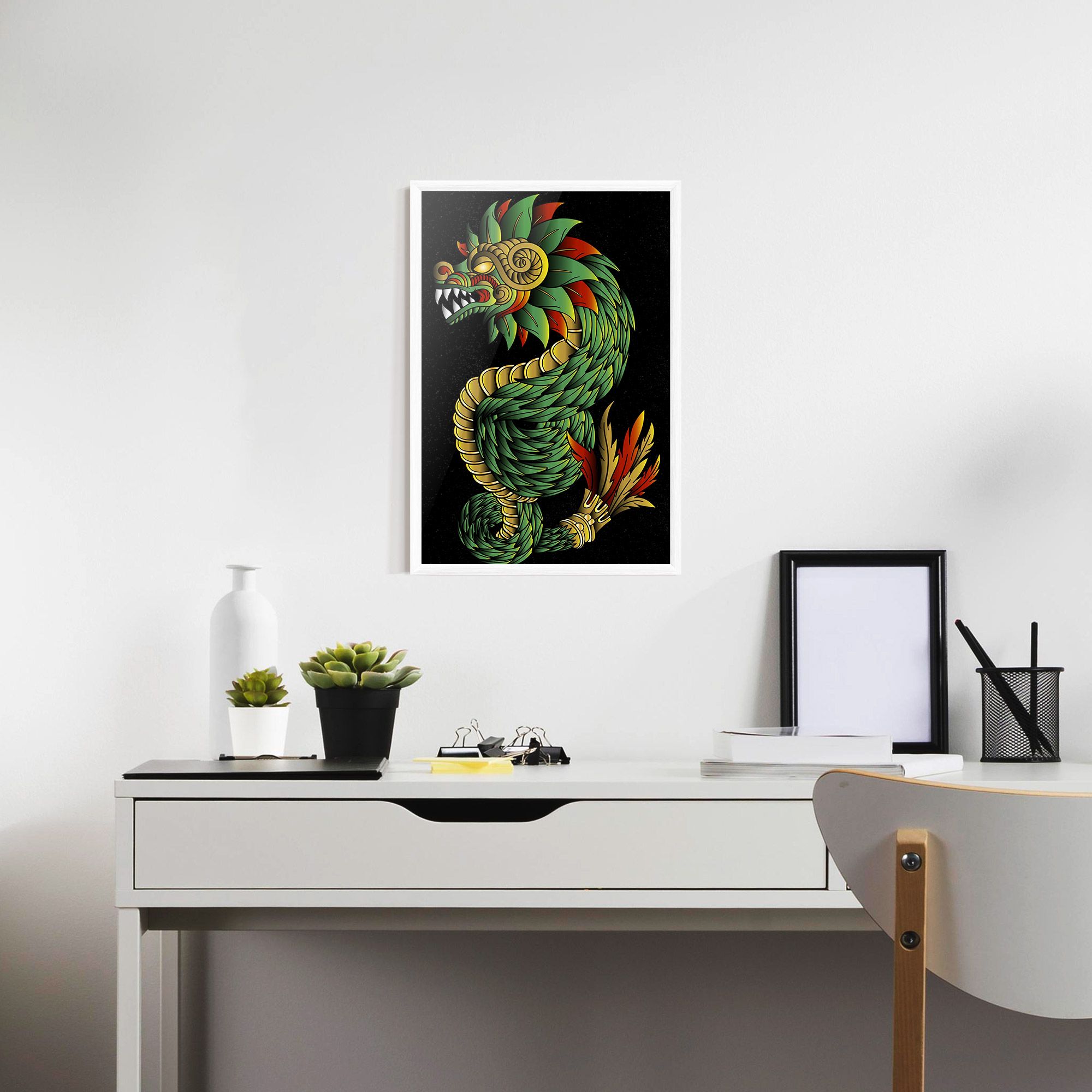 Green Yellow Dragon mockup 7