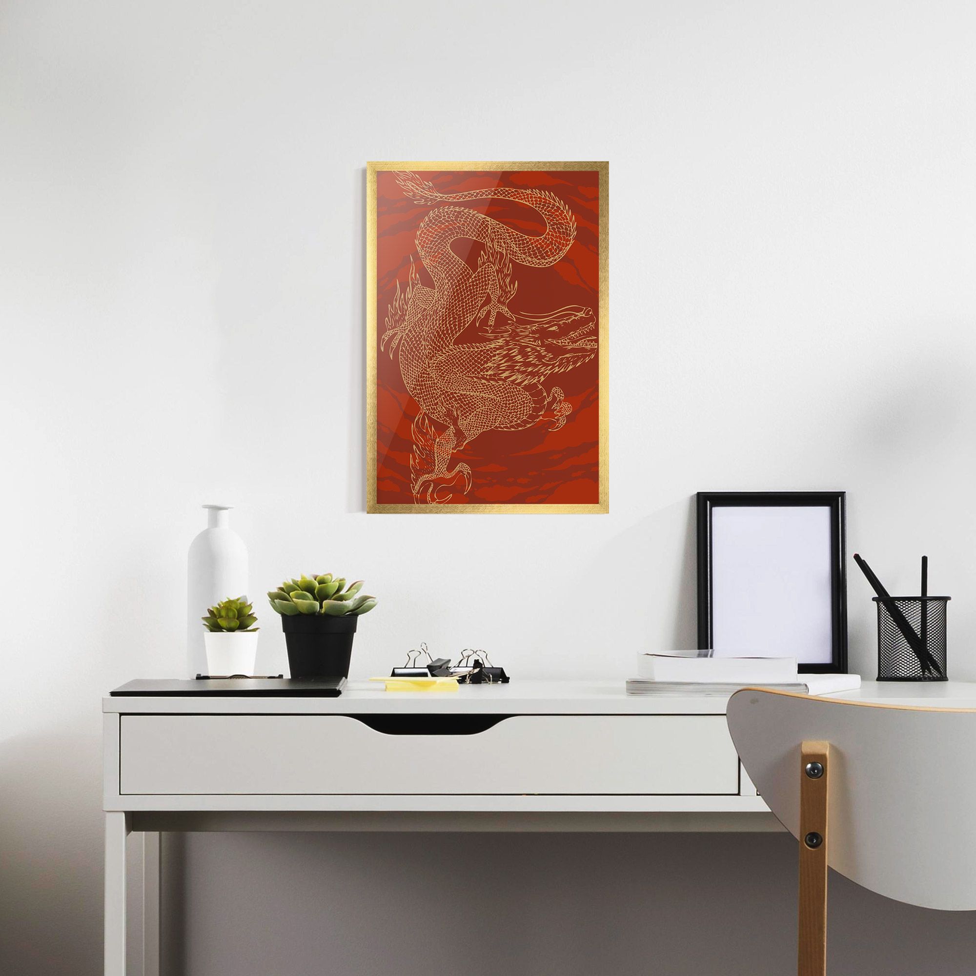 Chinese Dragon Red mockup 7