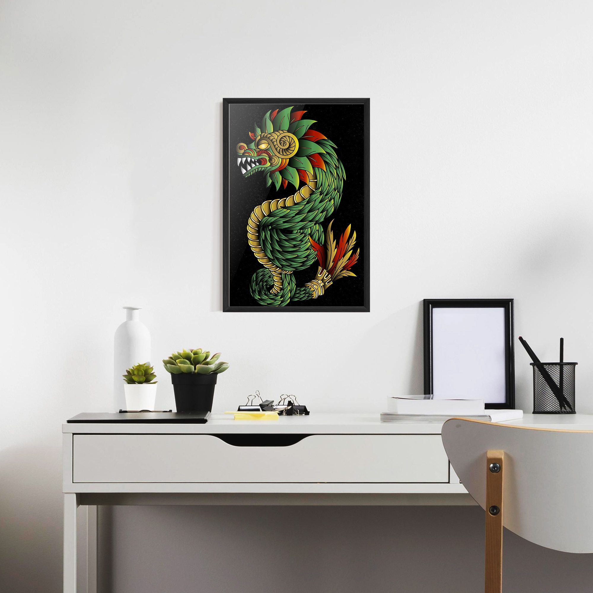 Green Yellow Dragon mockup 7