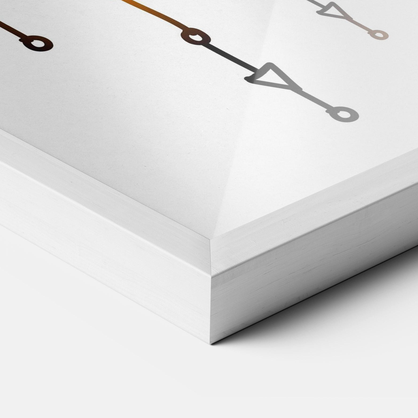 Рамкиран постер Gold Sun Face mockup 3