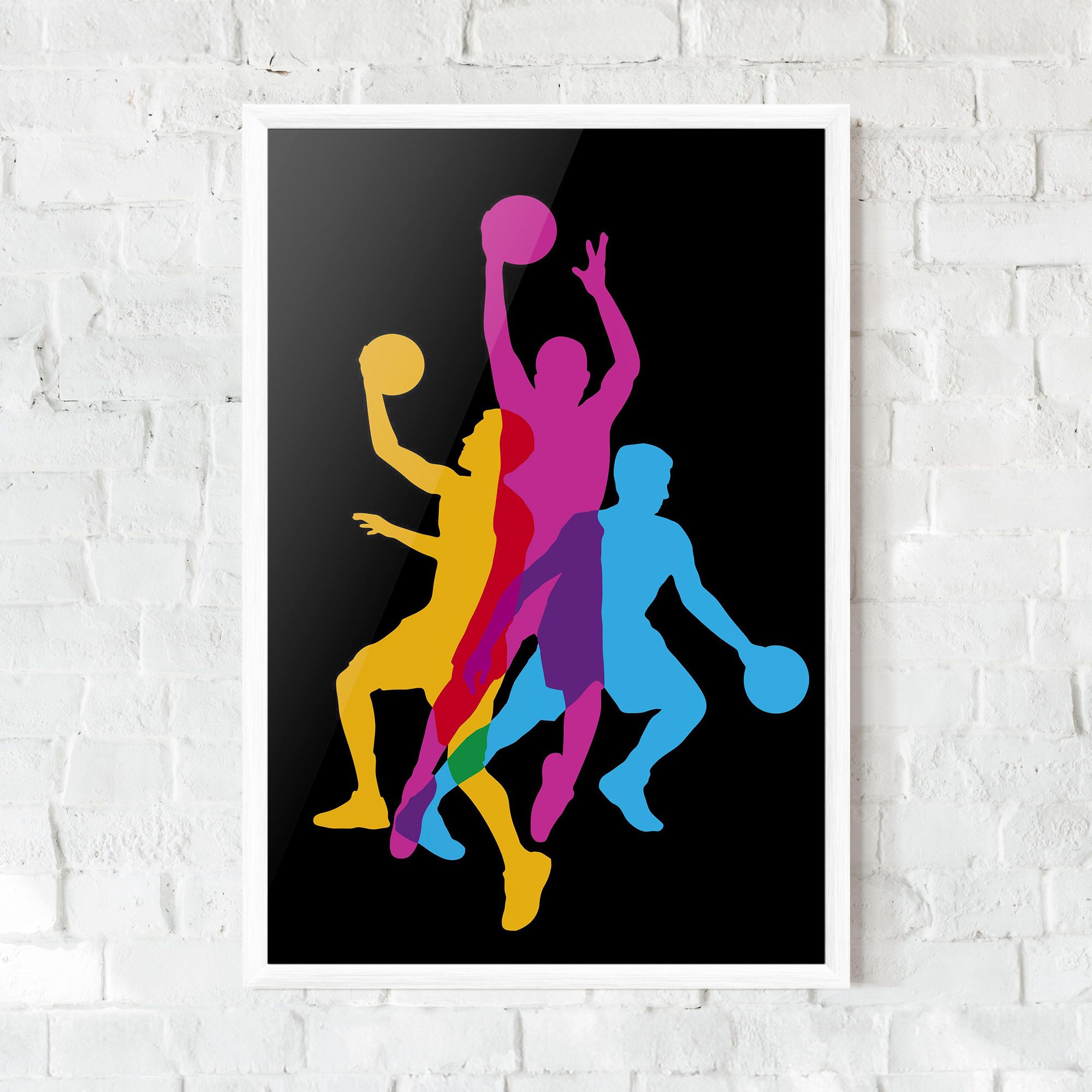 Three Basket Players mockup 0