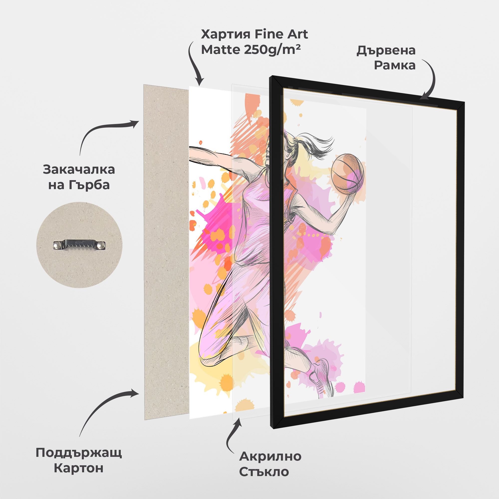 Pink Basket Player mockup 1