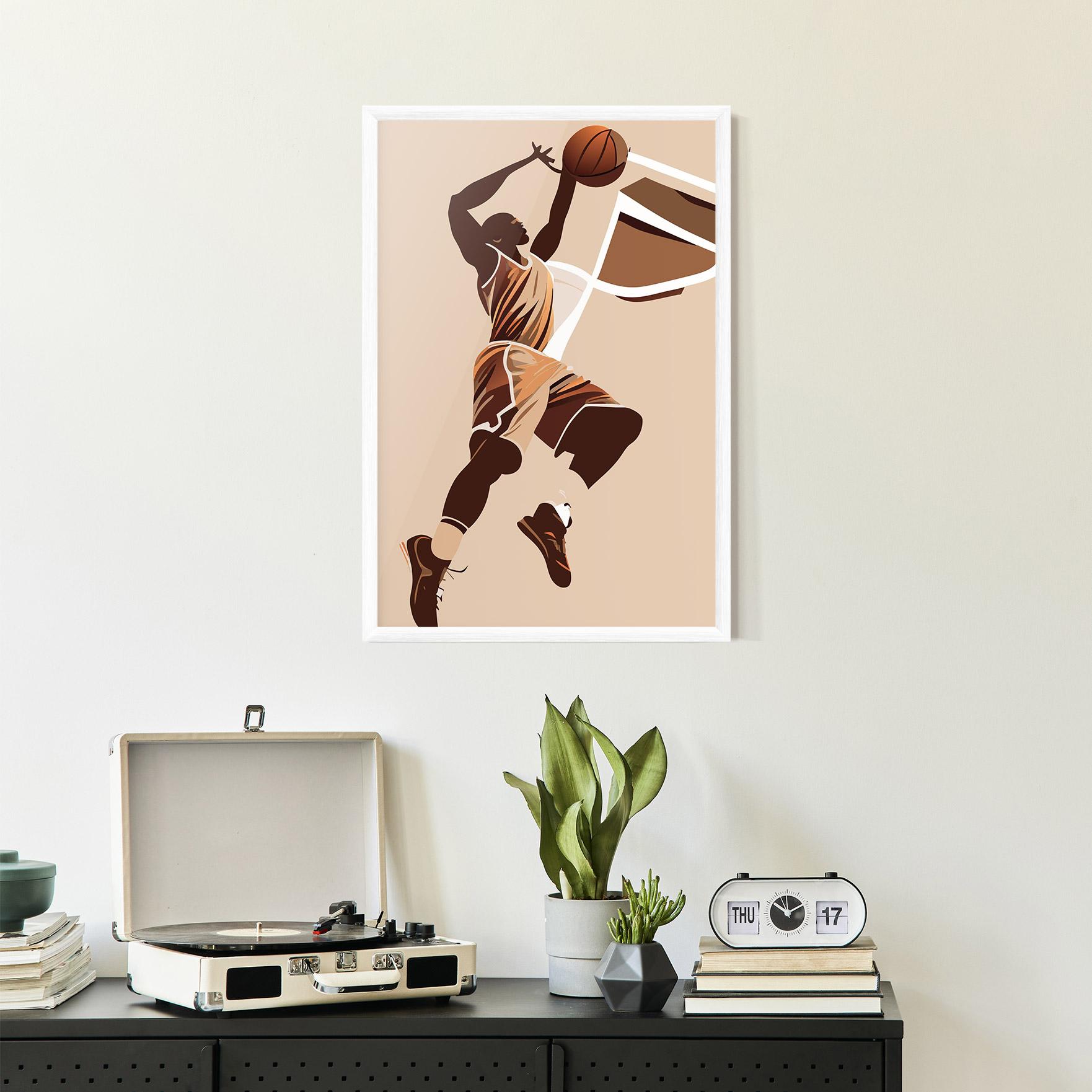 Рамкиран постер Cream Basket mockup 2