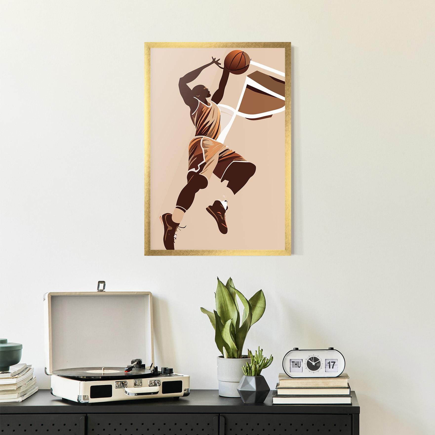 Рамкиран постер Cream Basket mockup 2