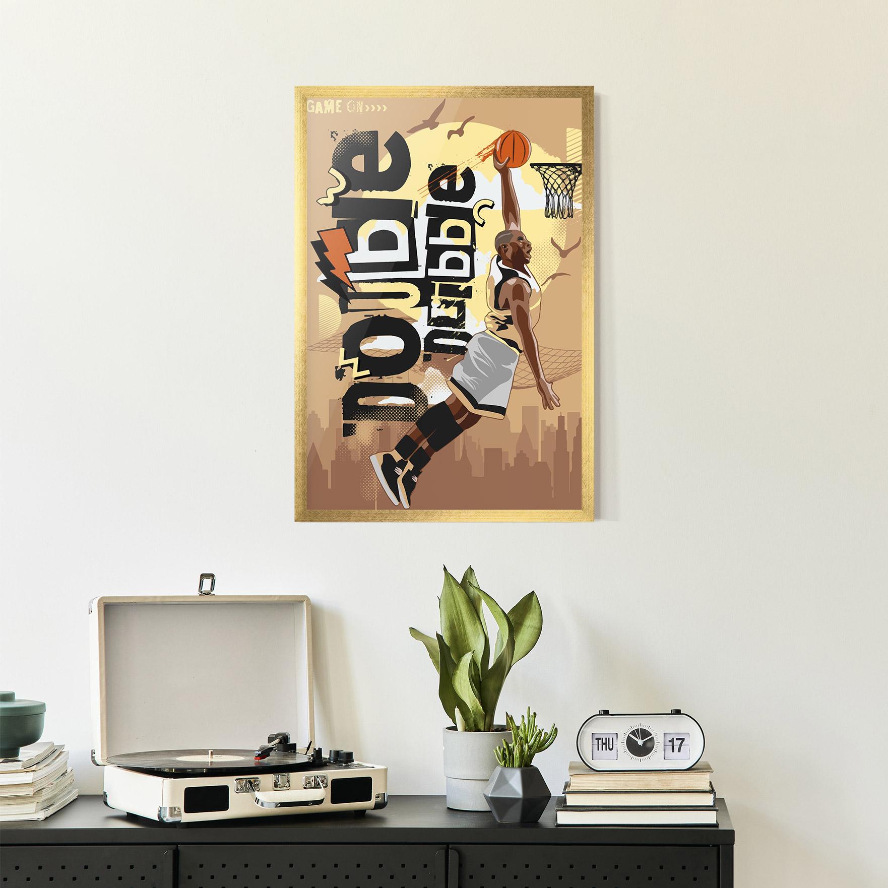 Рамкиран постер Double Dribble mockup 2