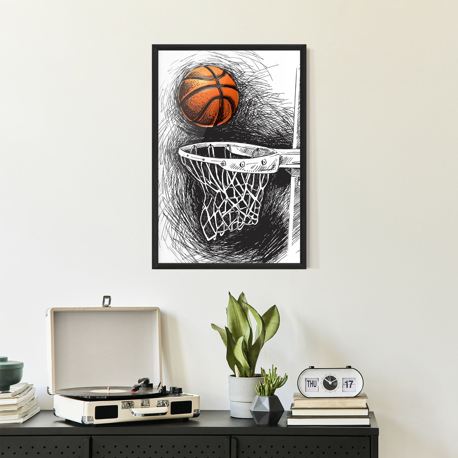 Grey Line Basket mockup 2