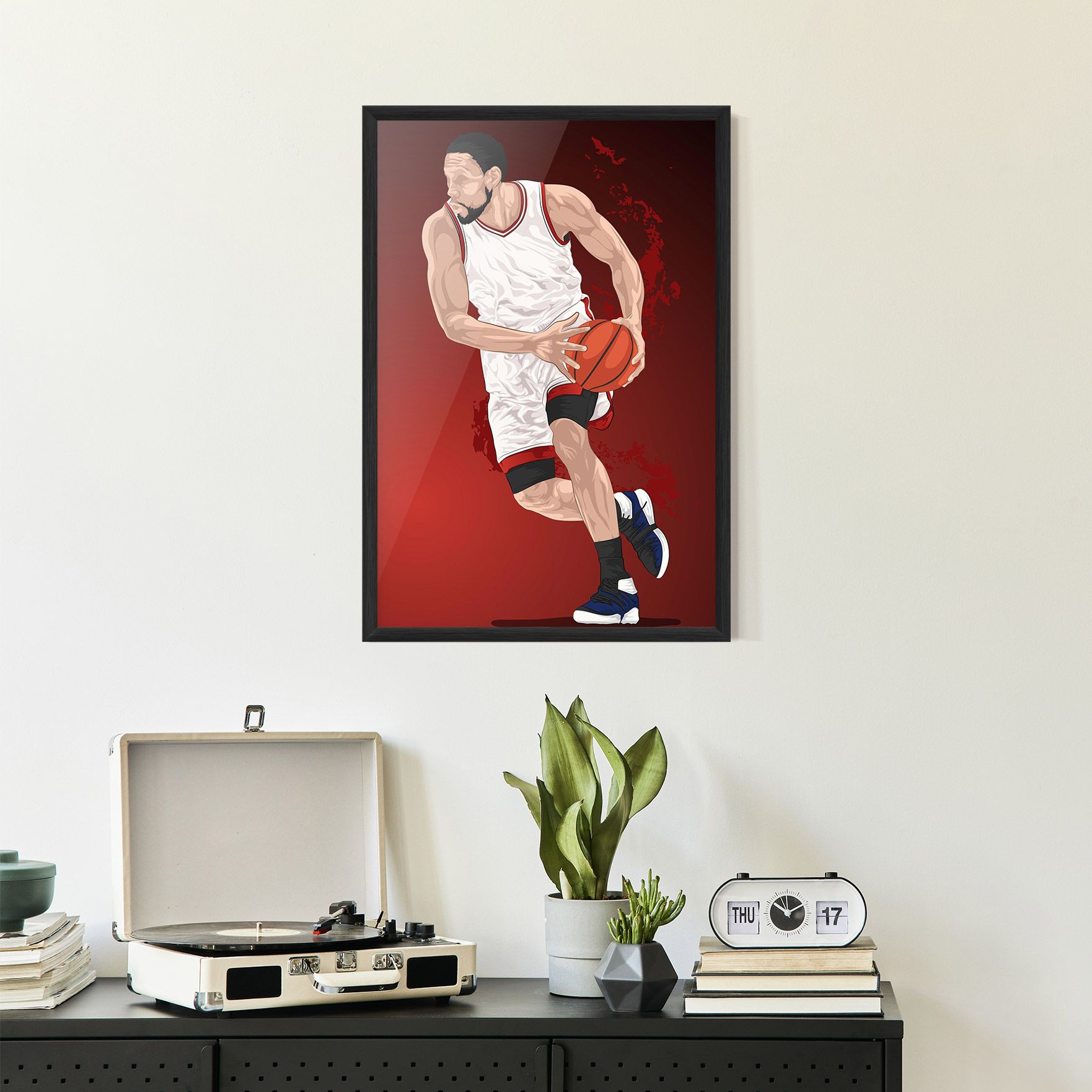 Red Fire Basket mockup 2