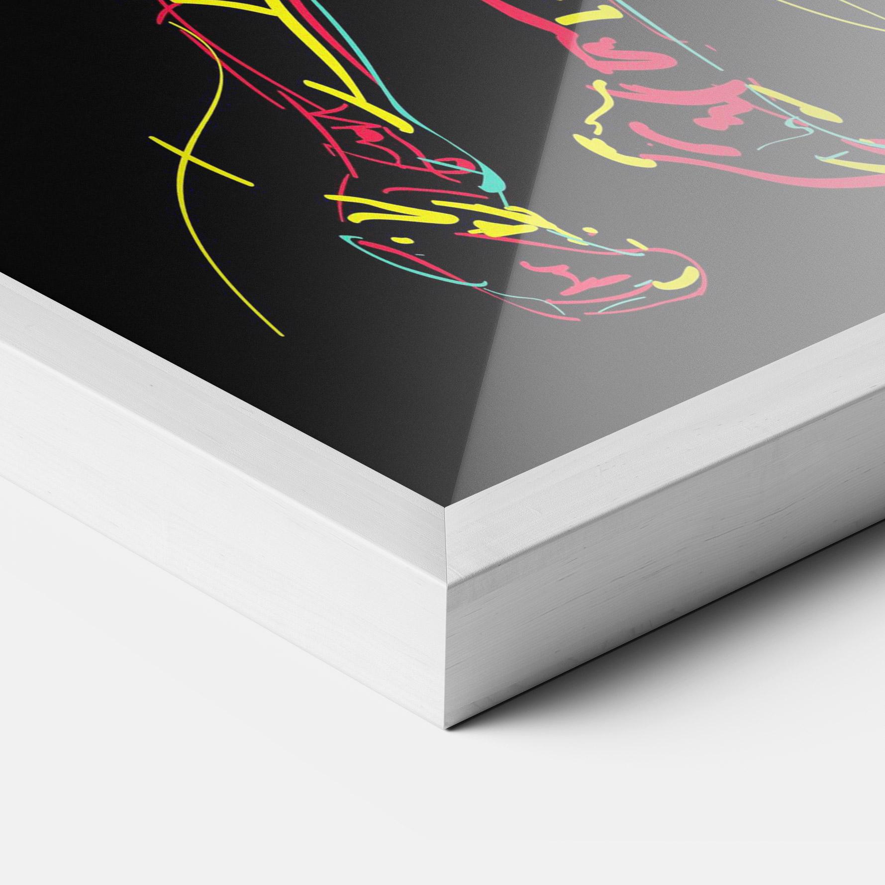 Рамкиран постер Basket Line Jump mockup 3