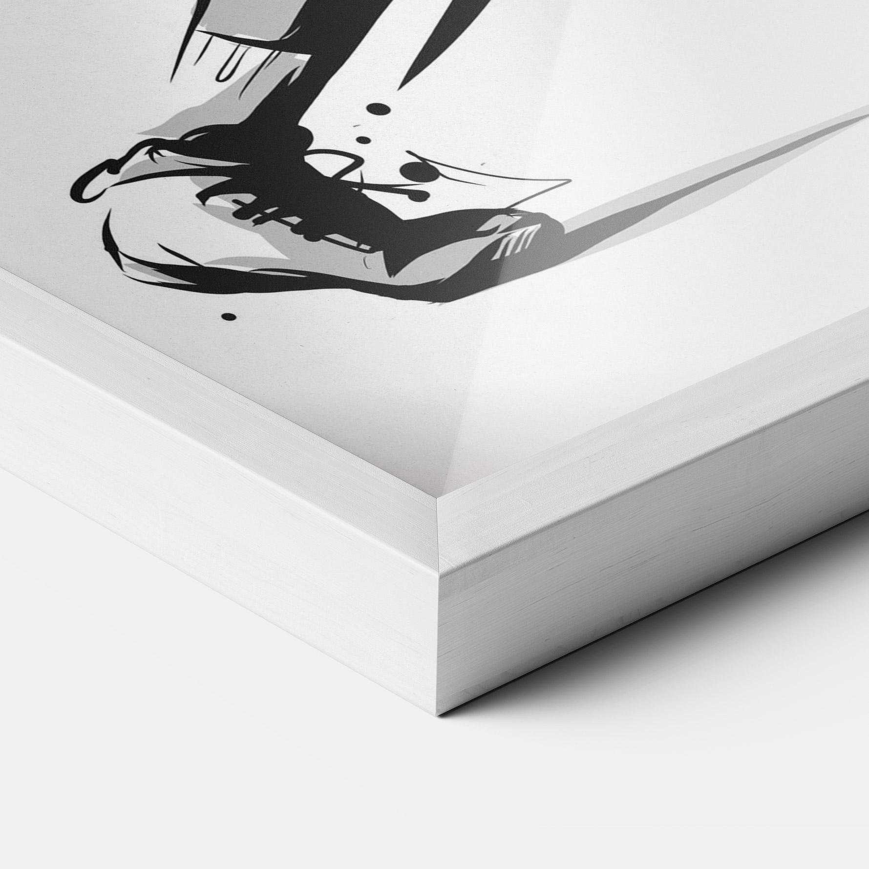 Рамкиран постер Basketball Player Line mockup 3