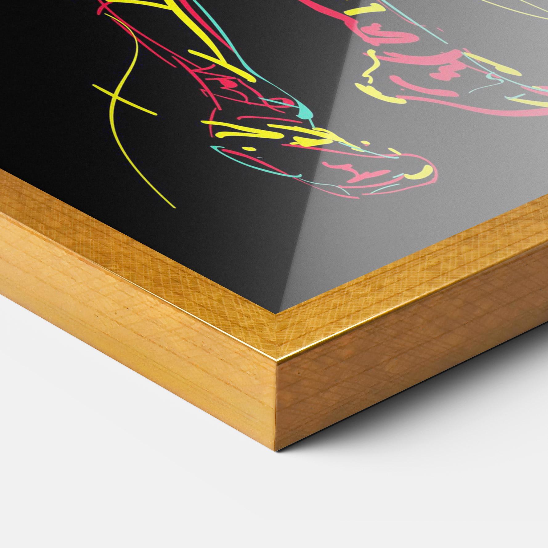 Рамкиран постер Basket Line Jump mockup 3