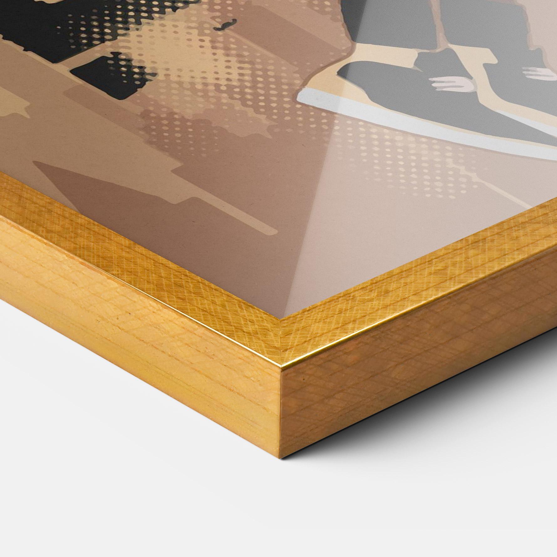 Рамкиран постер Double Dribble mockup 3