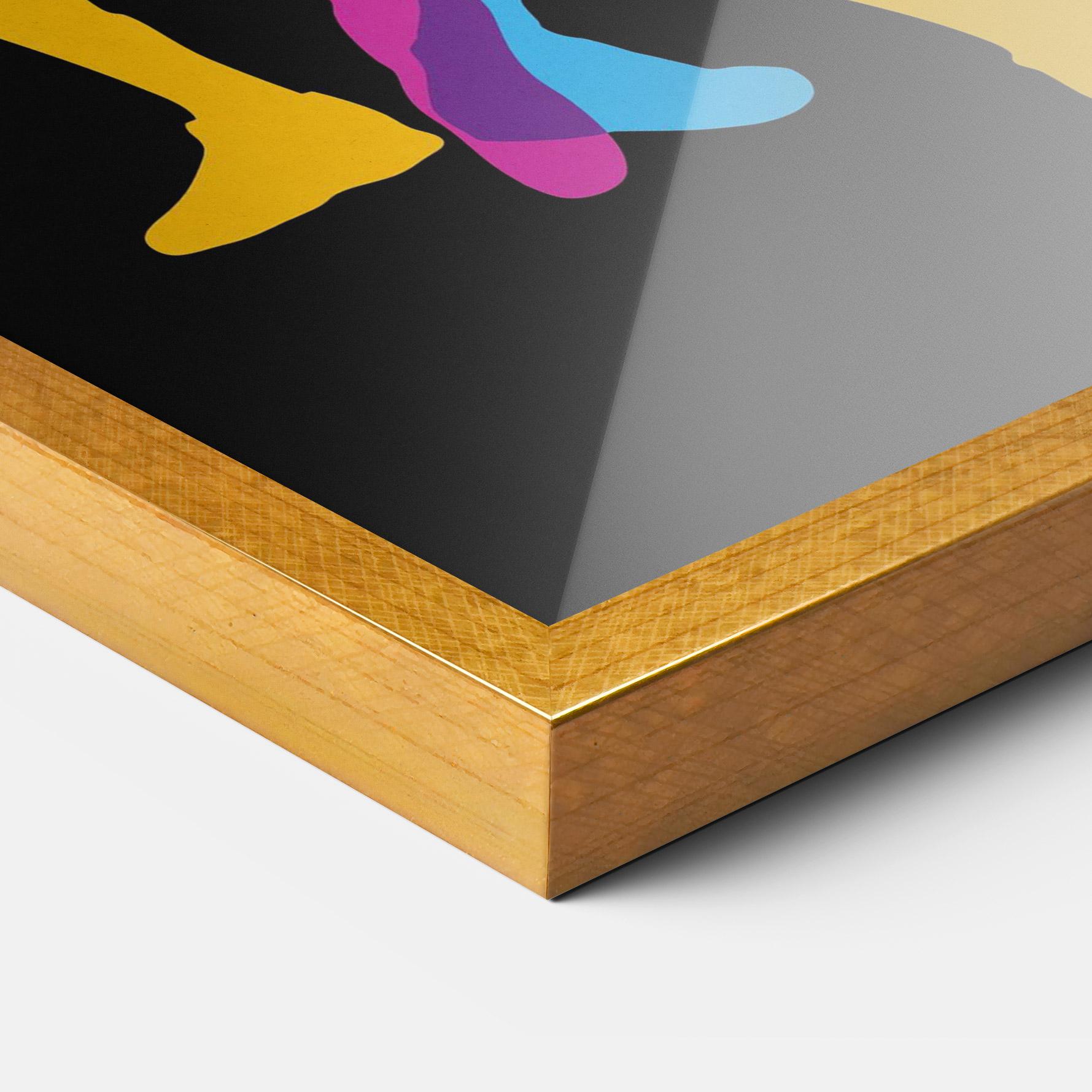 Рамкиран постер Three Basket Players mockup 3