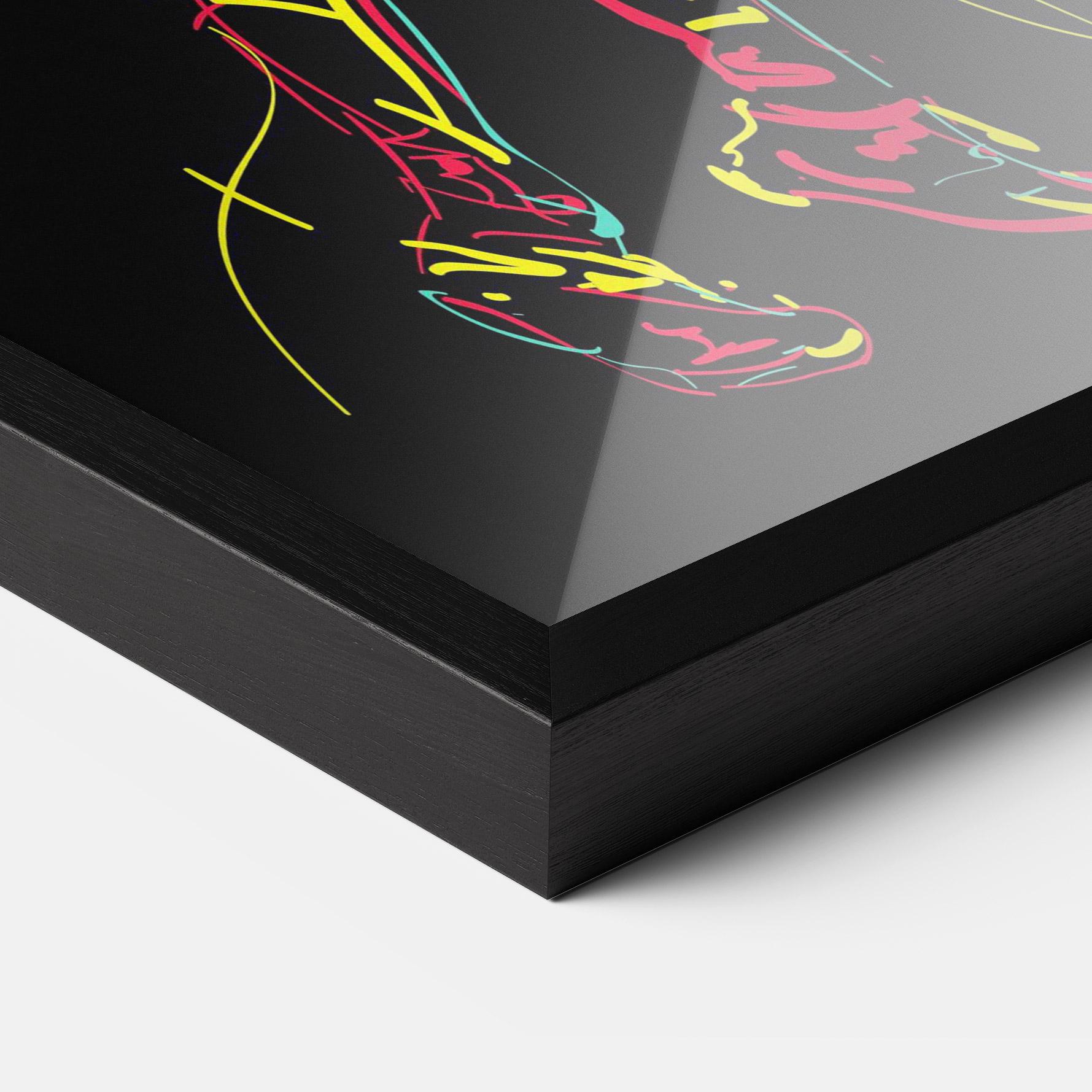 Рамкиран постер Basket Line Jump mockup 3