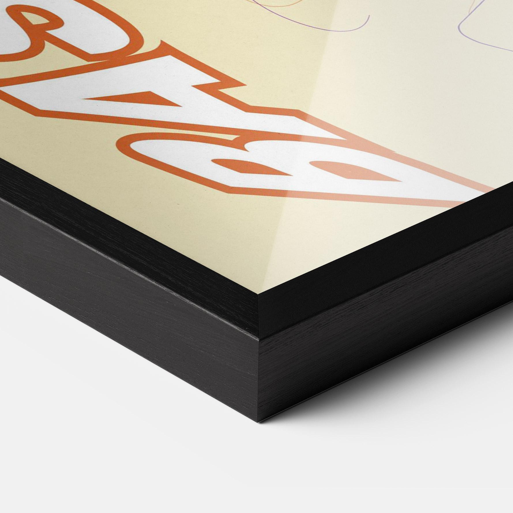 Рамкиран постер Basketball Cream mockup 3