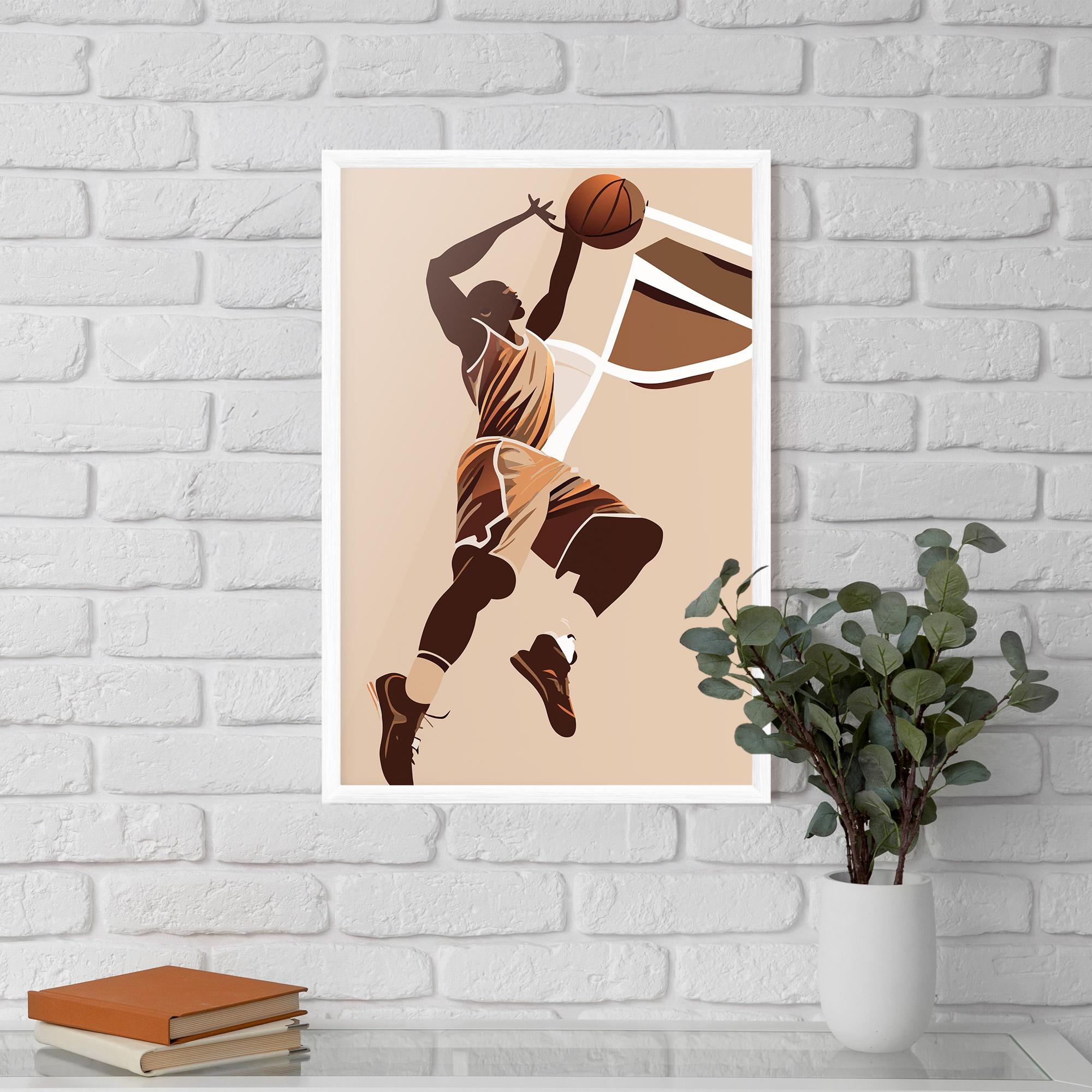 Рамкиран постер Cream Basket mockup 5