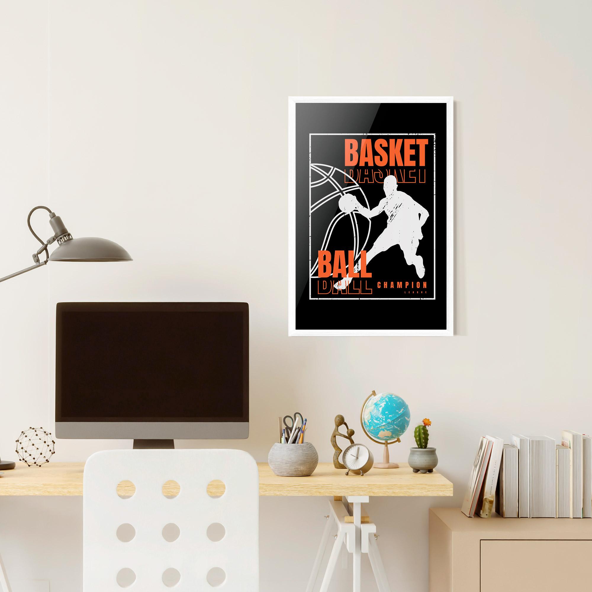 Рамкиран постер Basket Champion mockup 6