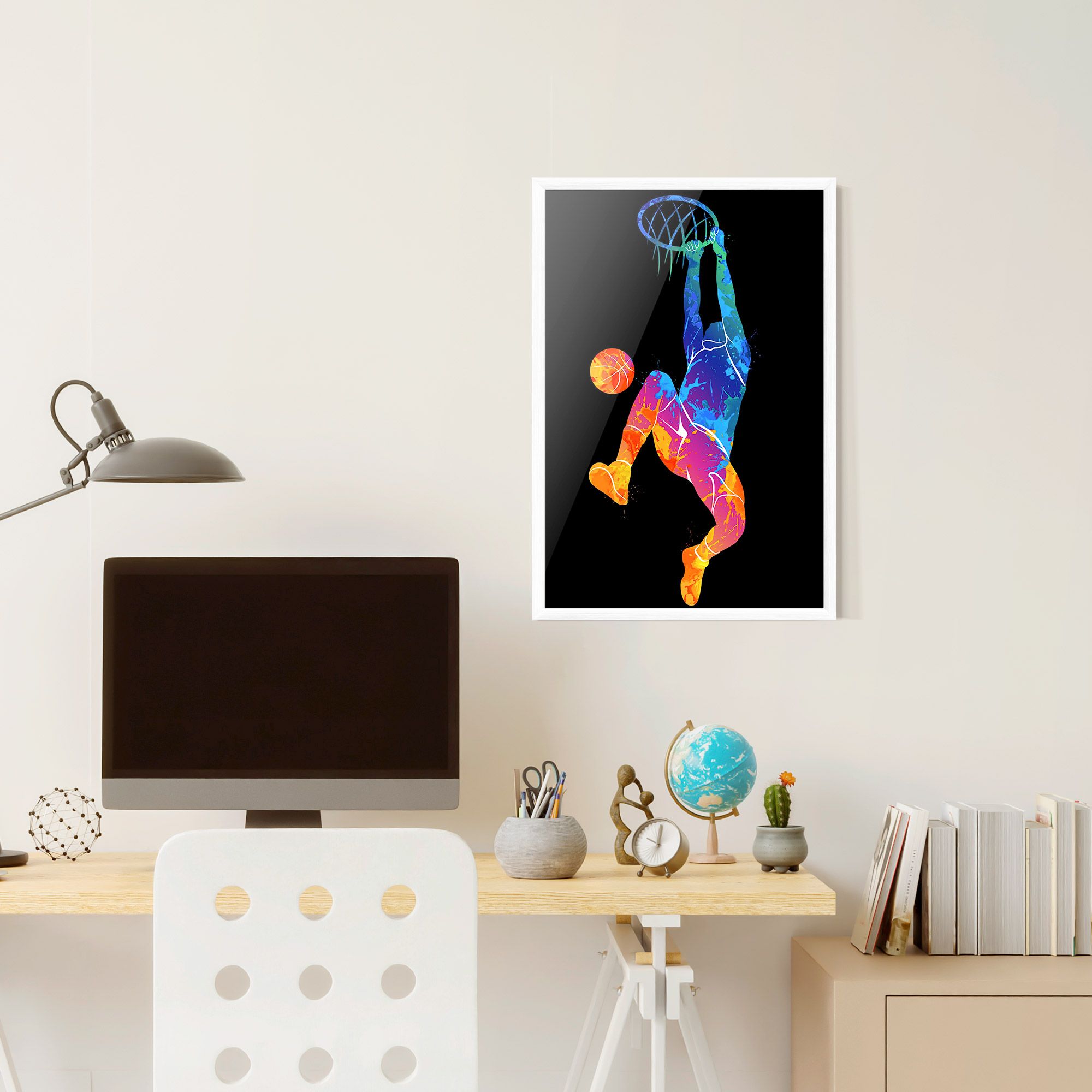 Blue Basket Hoop mockup 6