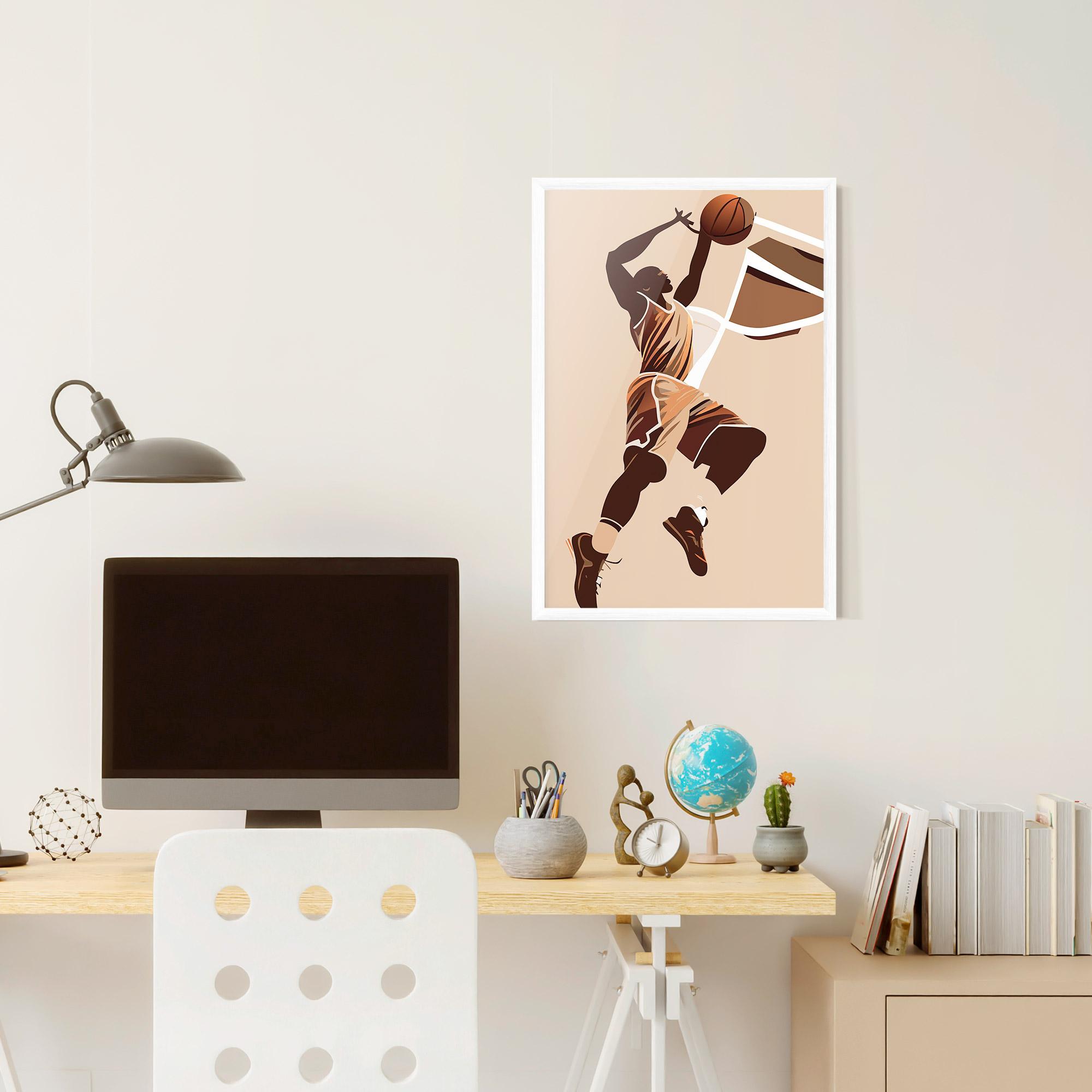 Рамкиран постер Cream Basket mockup 6