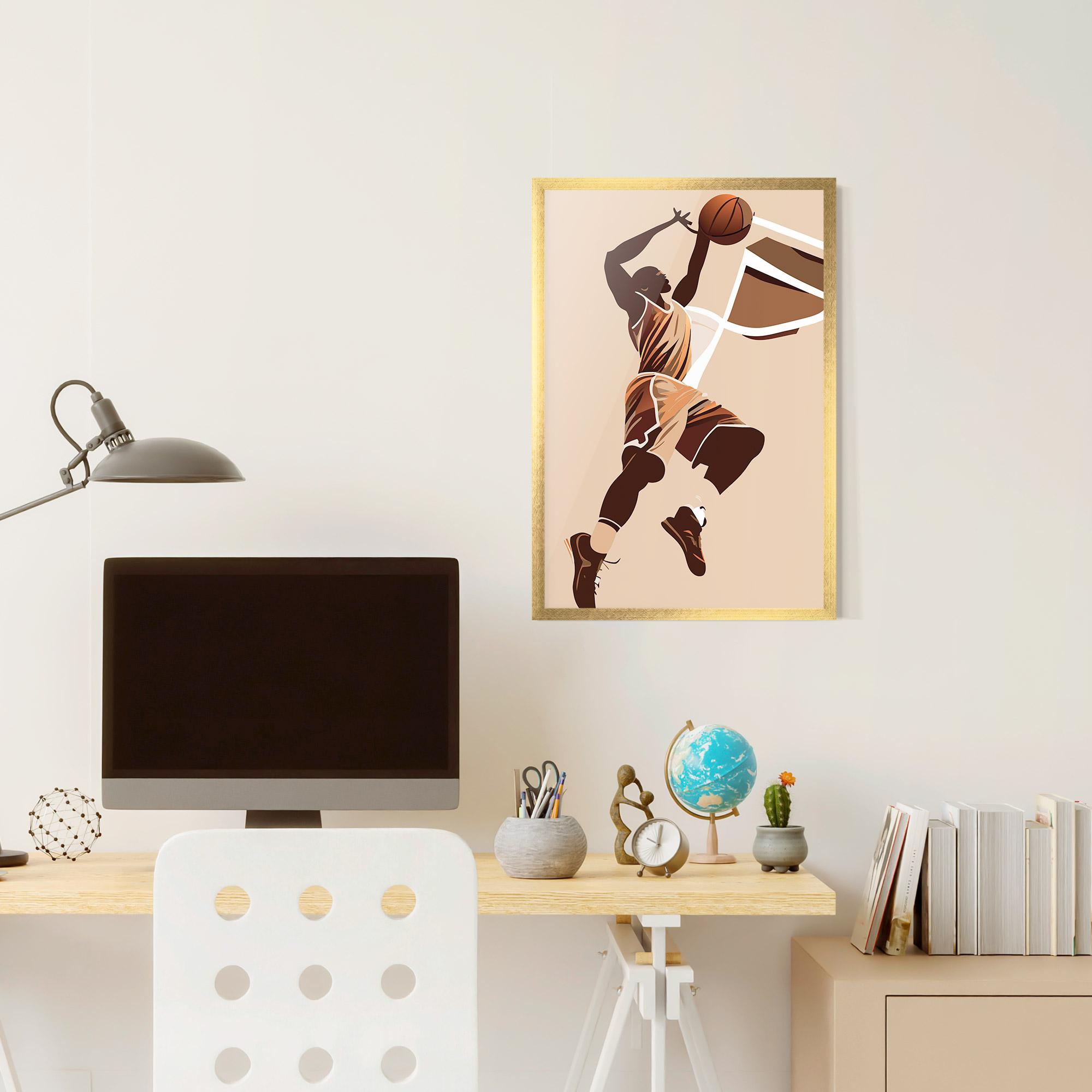 Рамкиран постер Cream Basket mockup 6