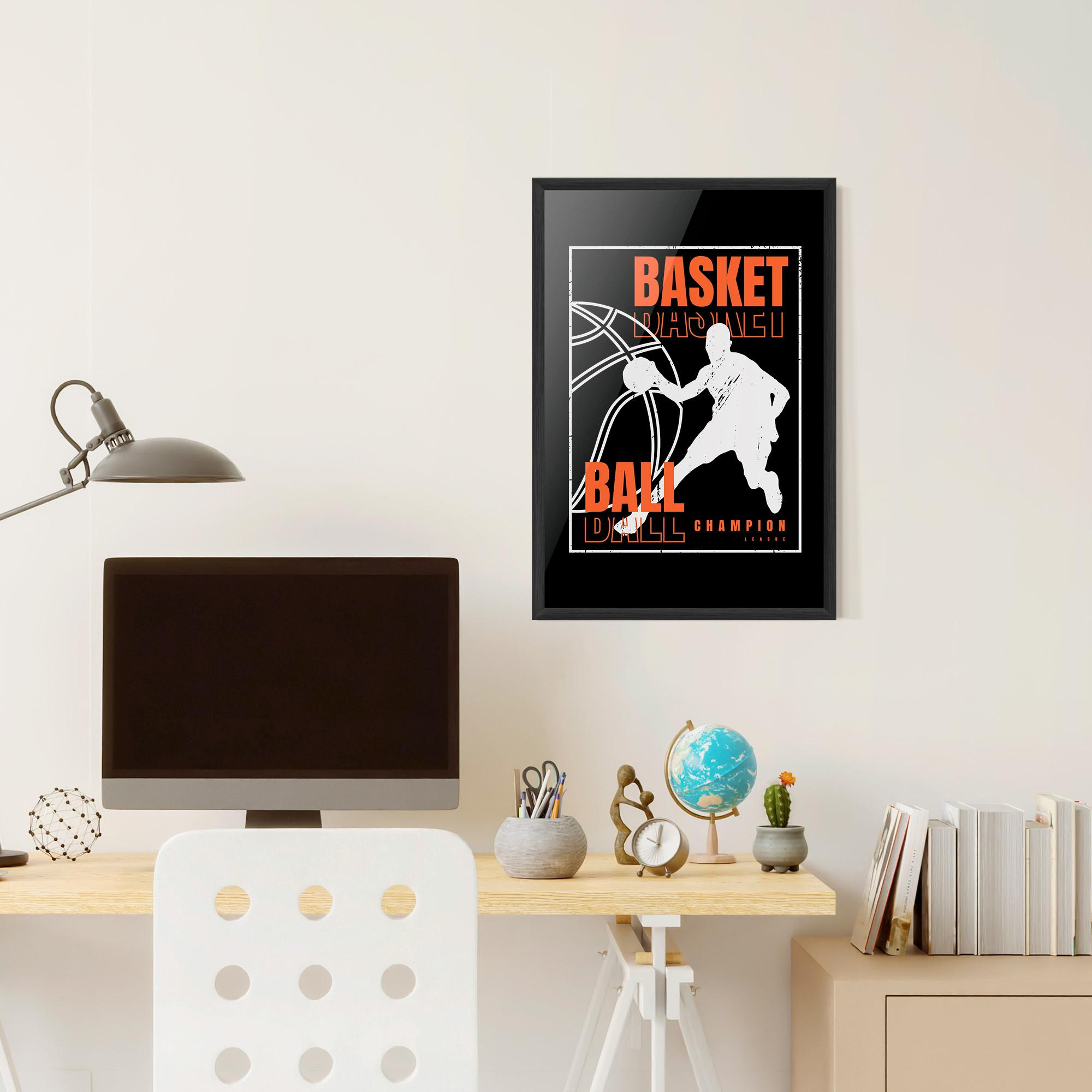 Рамкиран постер Basket Champion mockup 6