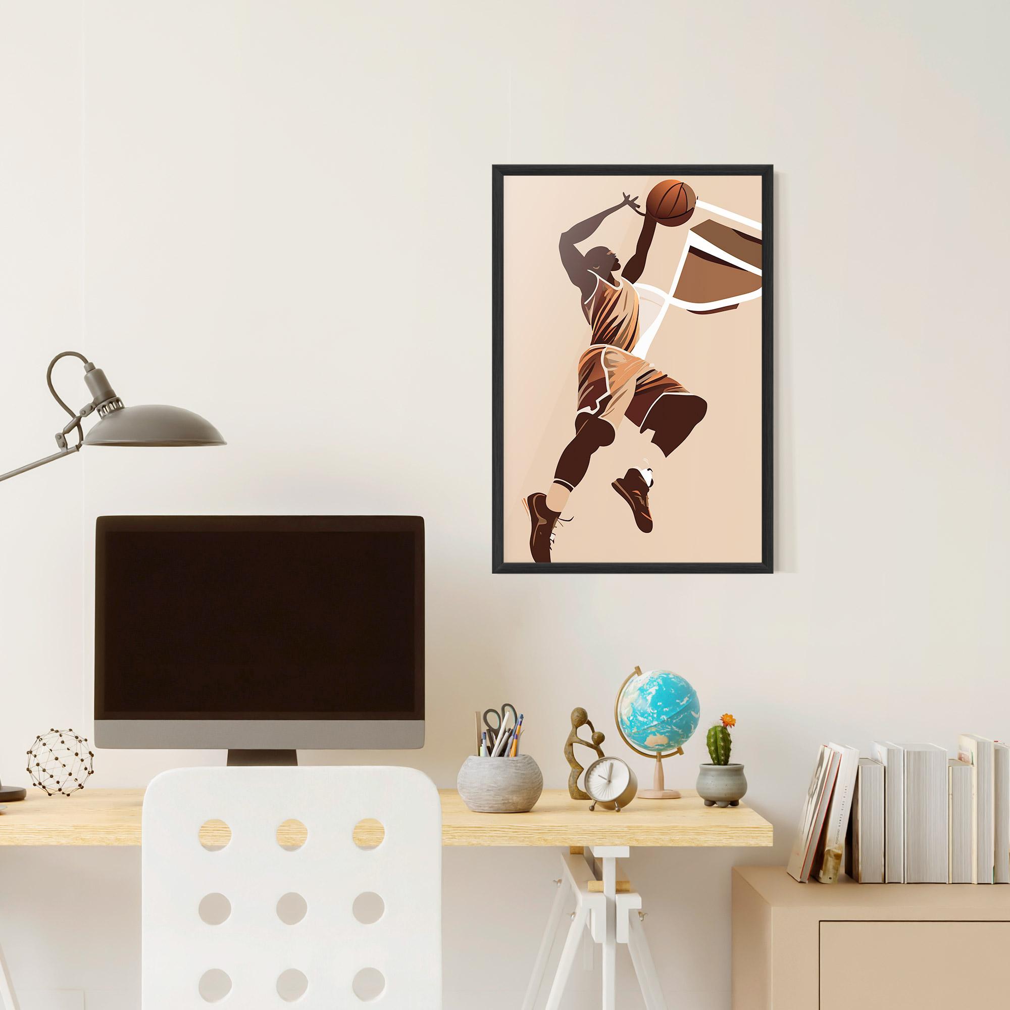 Рамкиран постер Cream Basket mockup 6