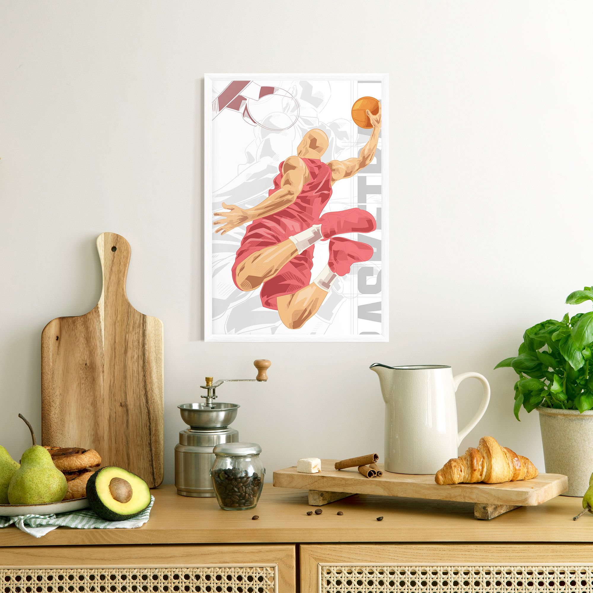 Pink Basketball mockup 8