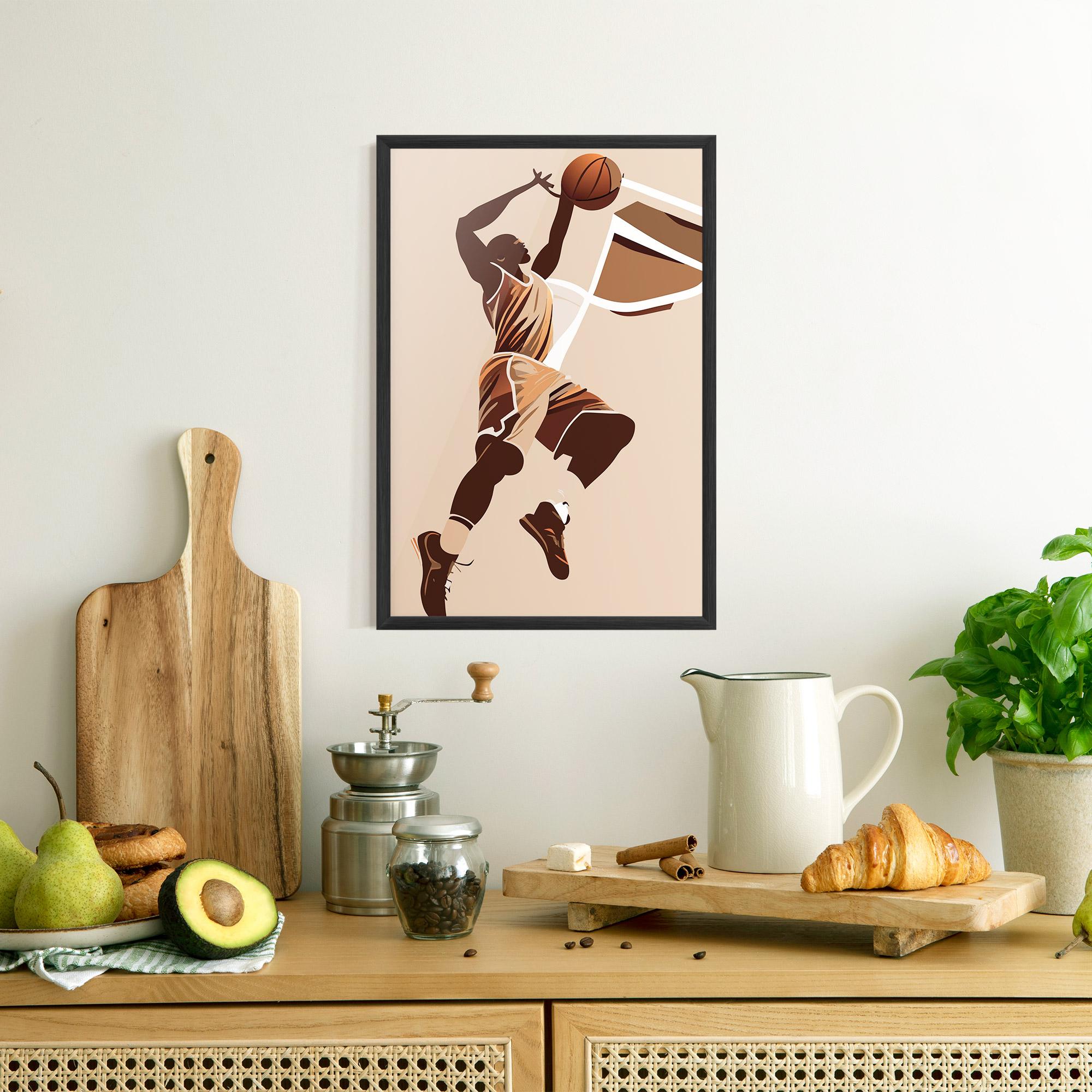 Рамкиран постер Cream Basket mockup 8