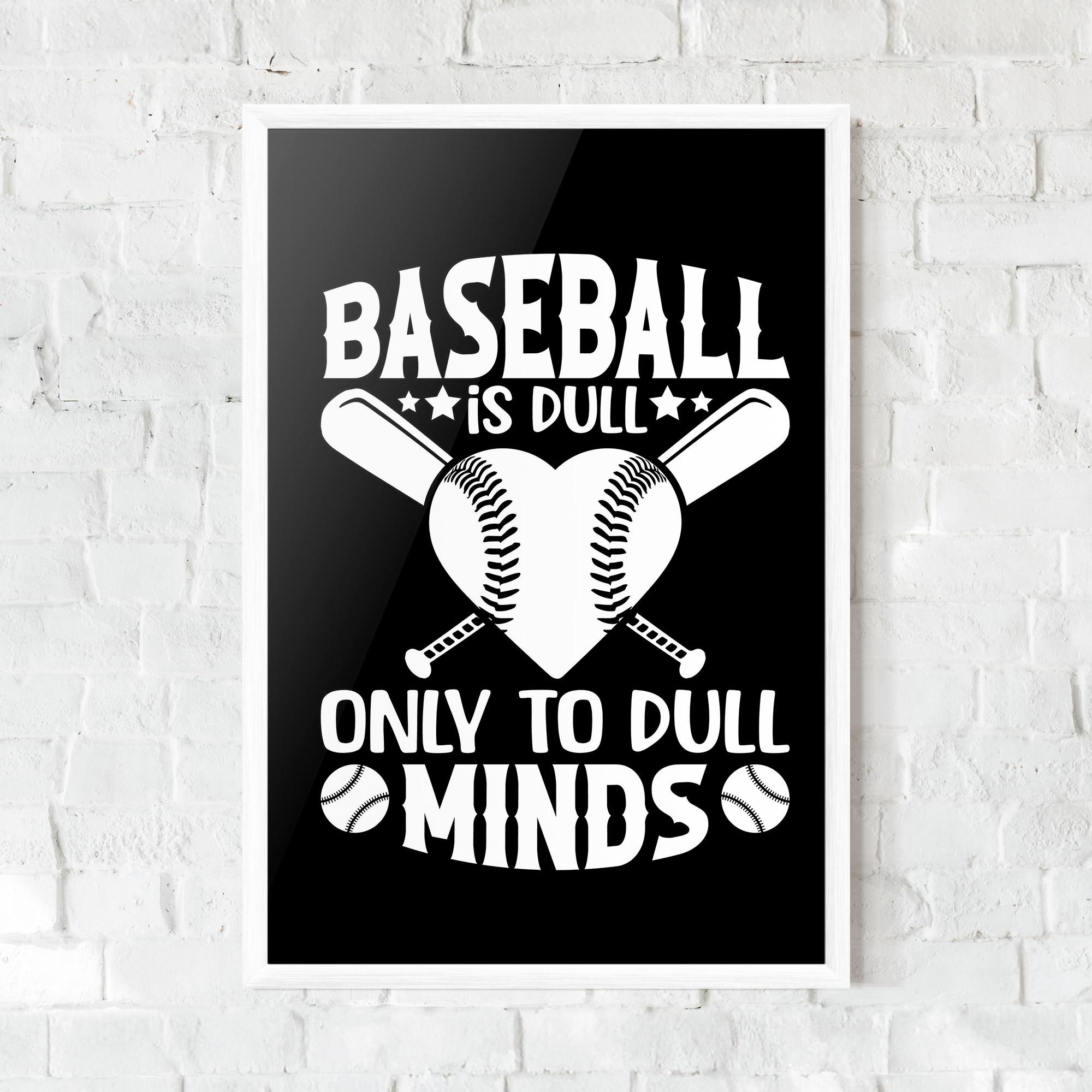 Рамкиран постер Dull Minds mockup 0