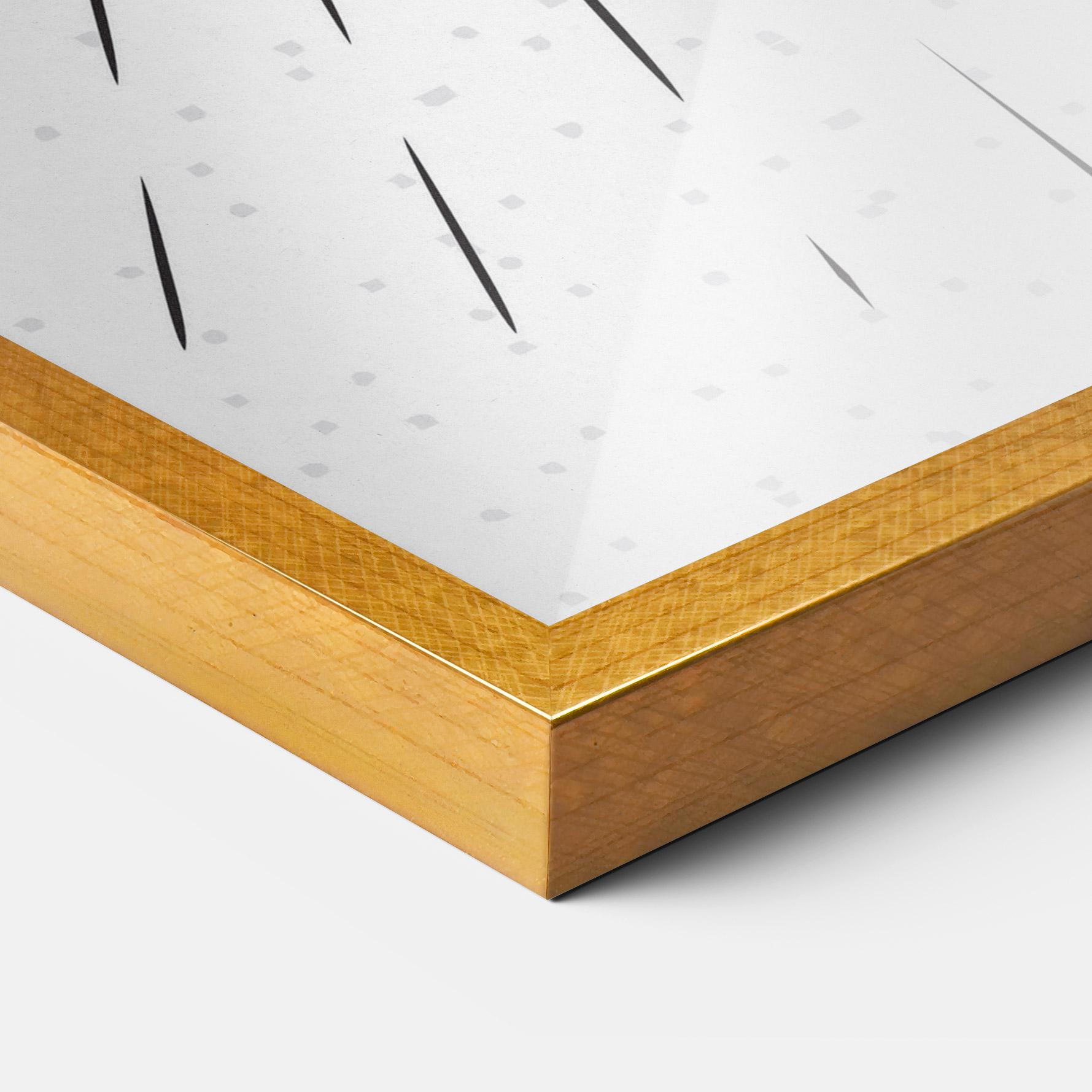 Рамкиран постер Baseball Ball Line mockup 3