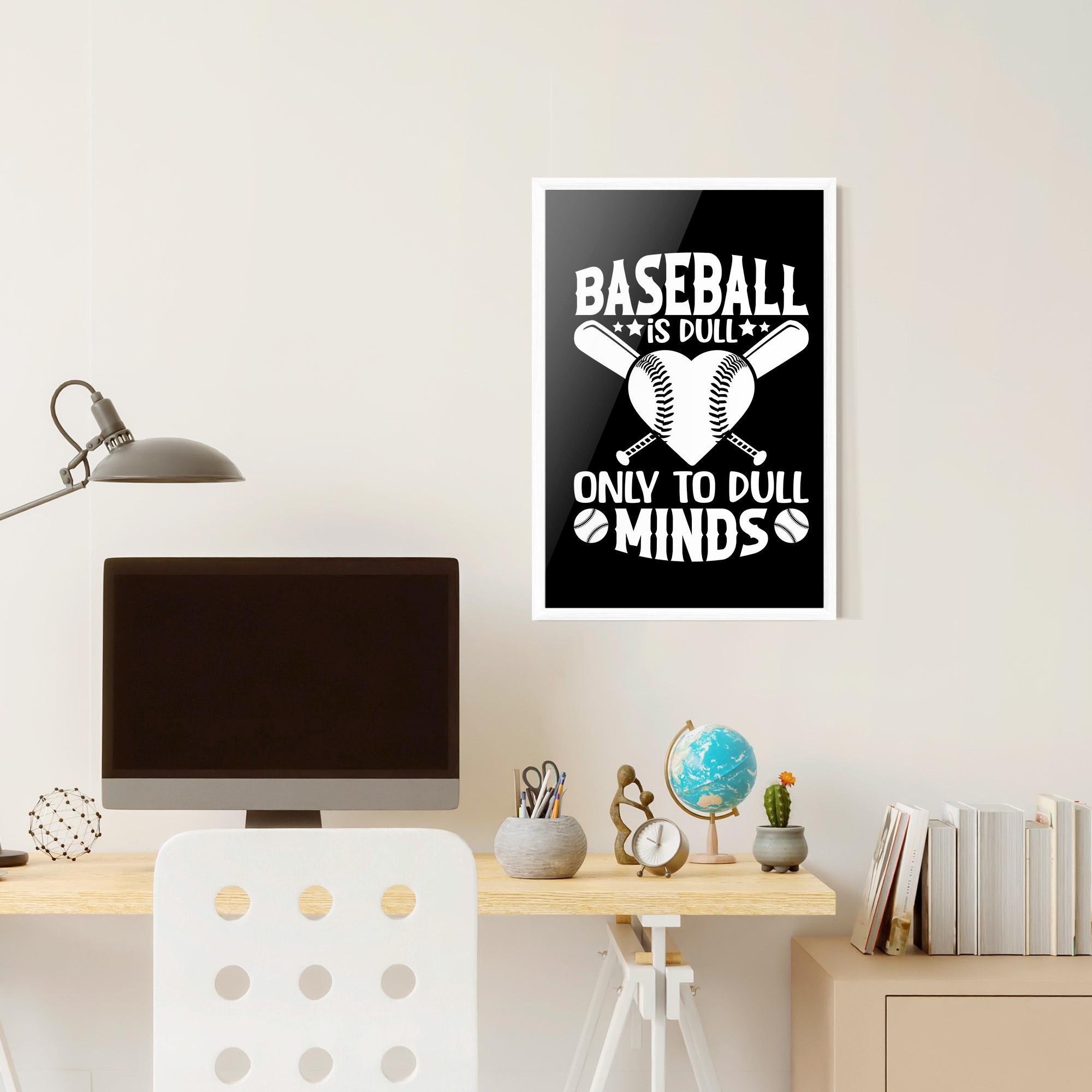 Рамкиран постер Dull Minds mockup 6