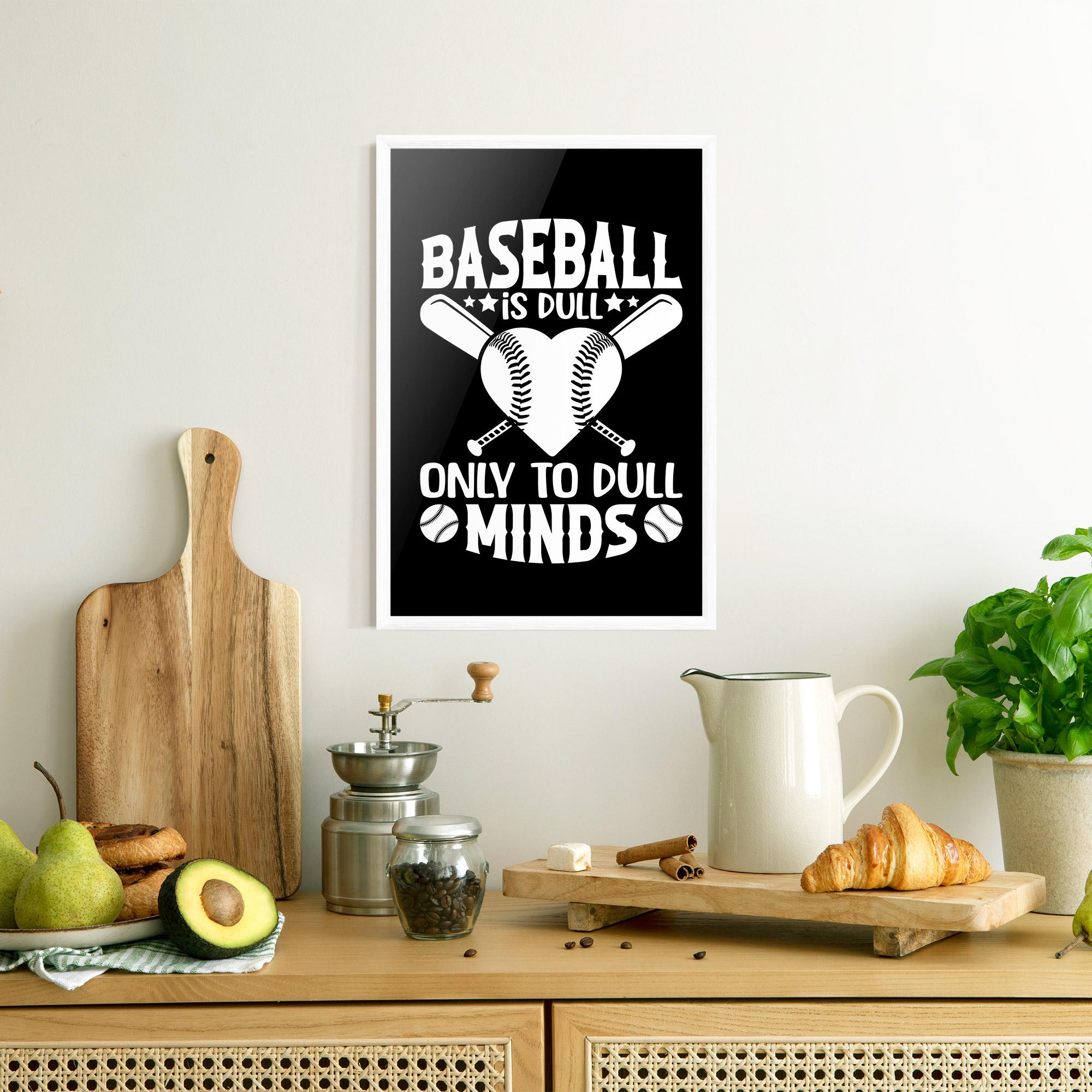 Рамкиран постер Dull Minds mockup 8