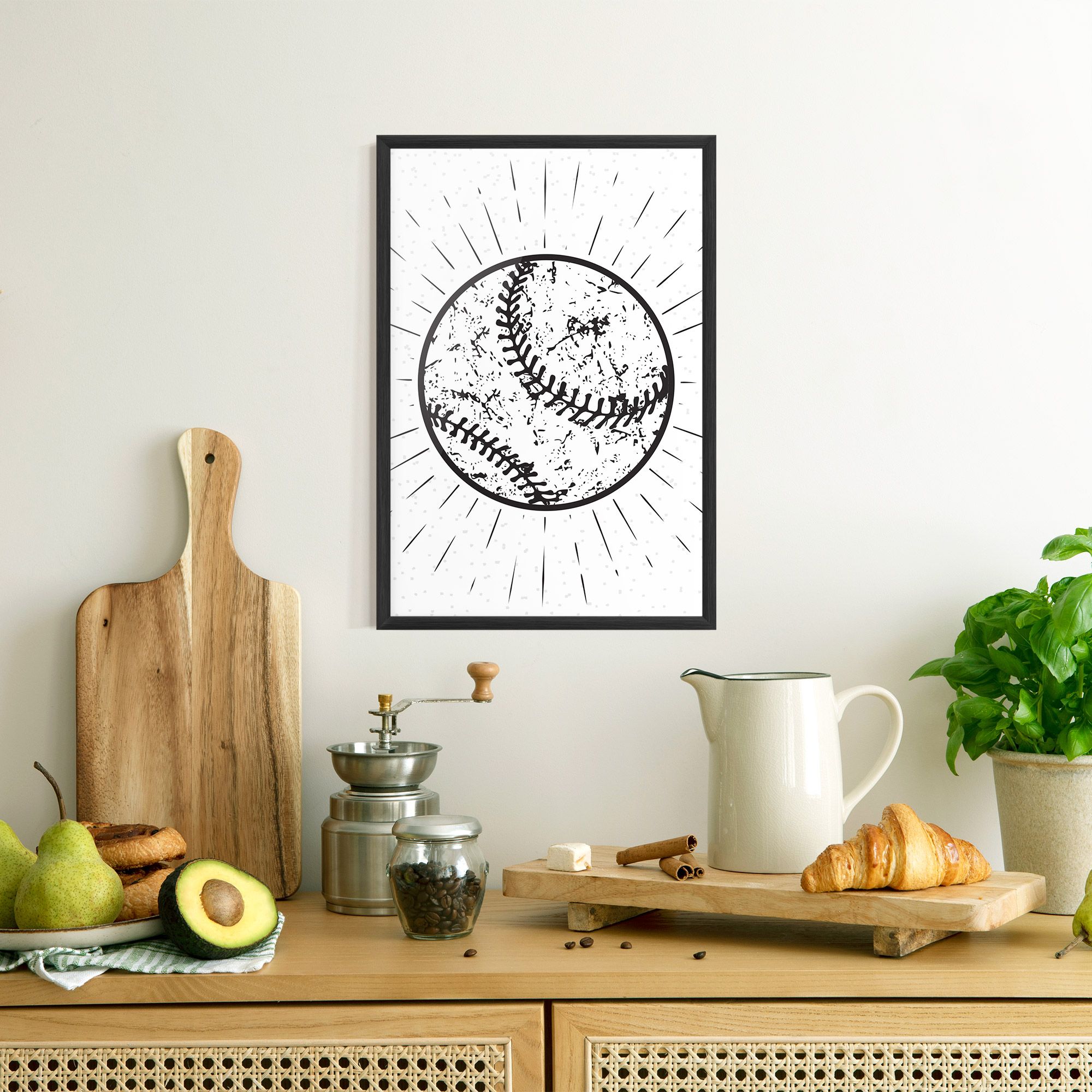 Baseball Ball Line mockup 8