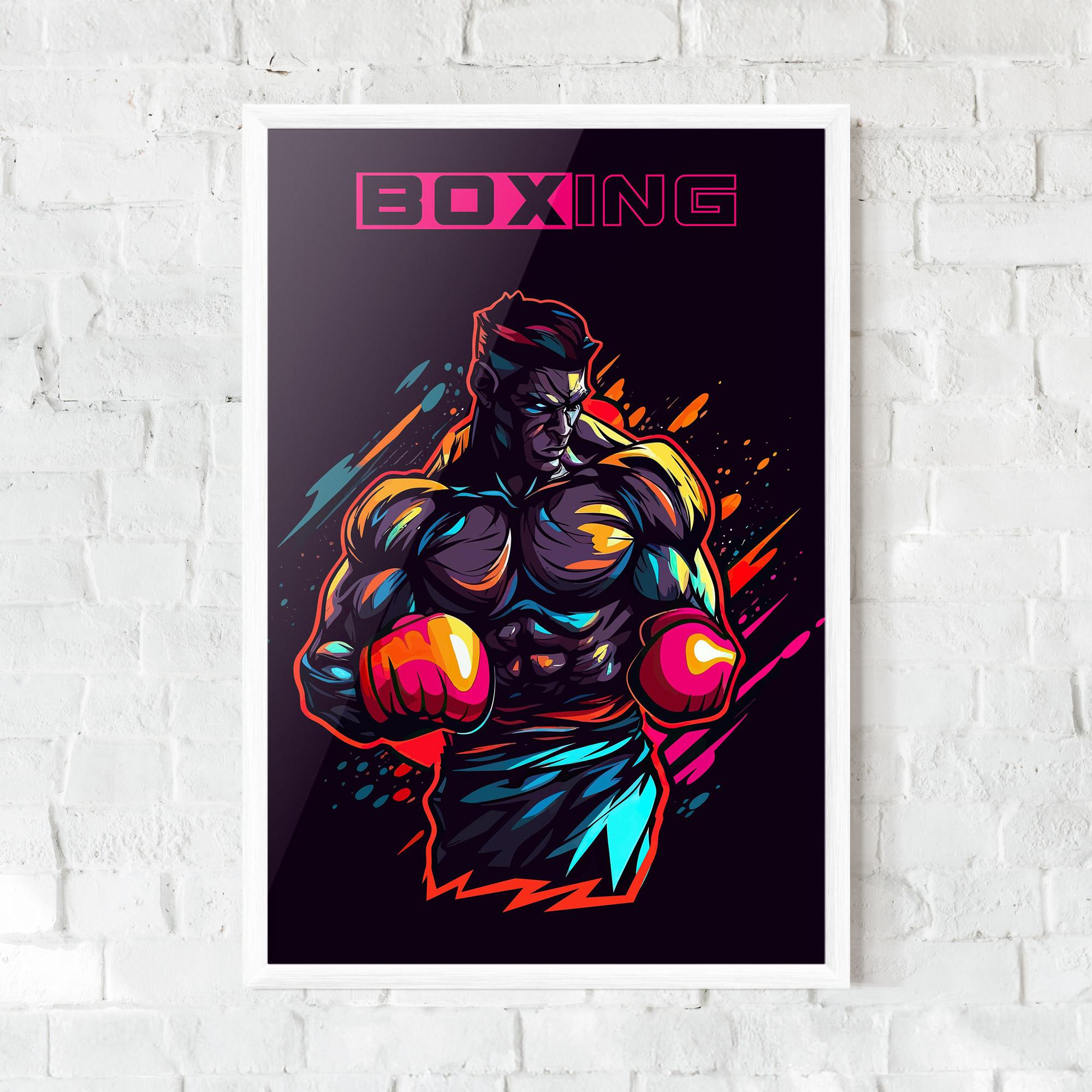 Рамкиран постер Yellow Light Box mockup 0