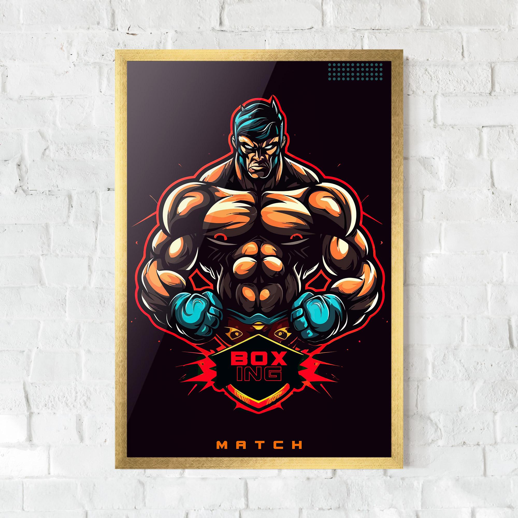 Рамкиран постер Light Blue Gloves mockup 0