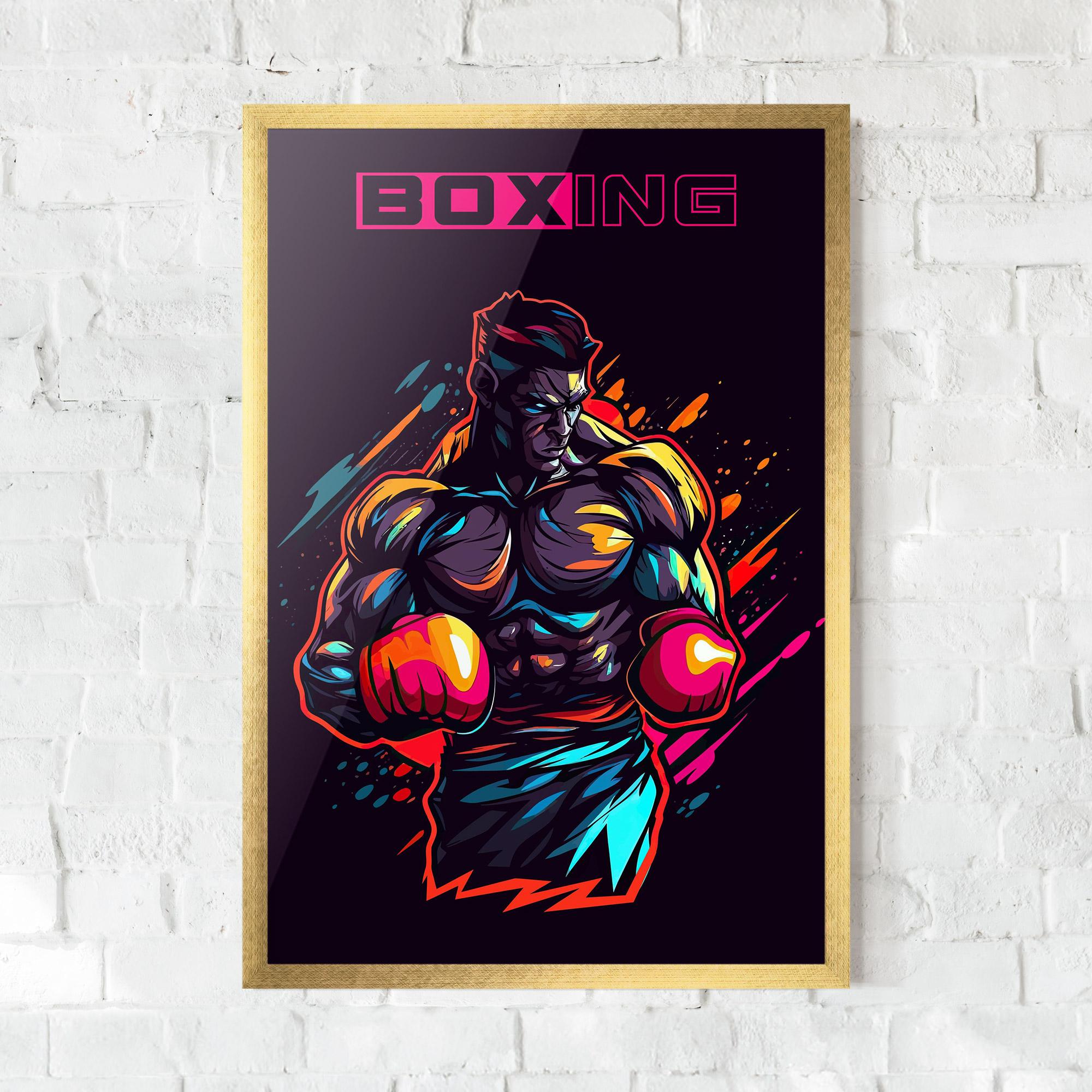 Рамкиран постер Yellow Light Box mockup 0