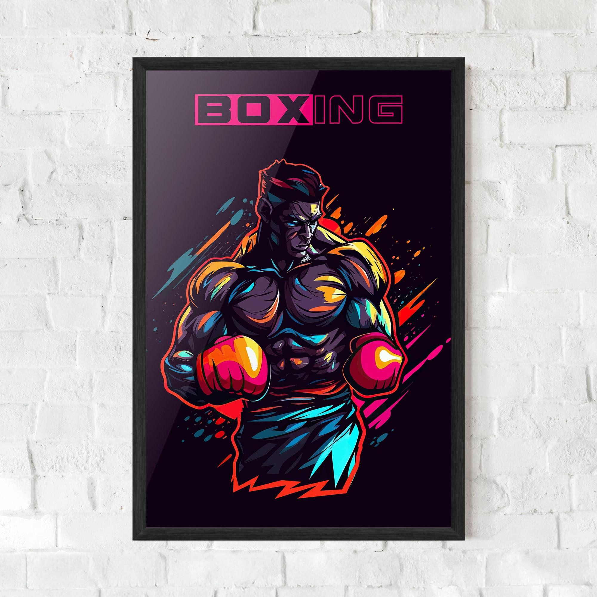 Рамкиран постер Yellow Light Box mockup 0