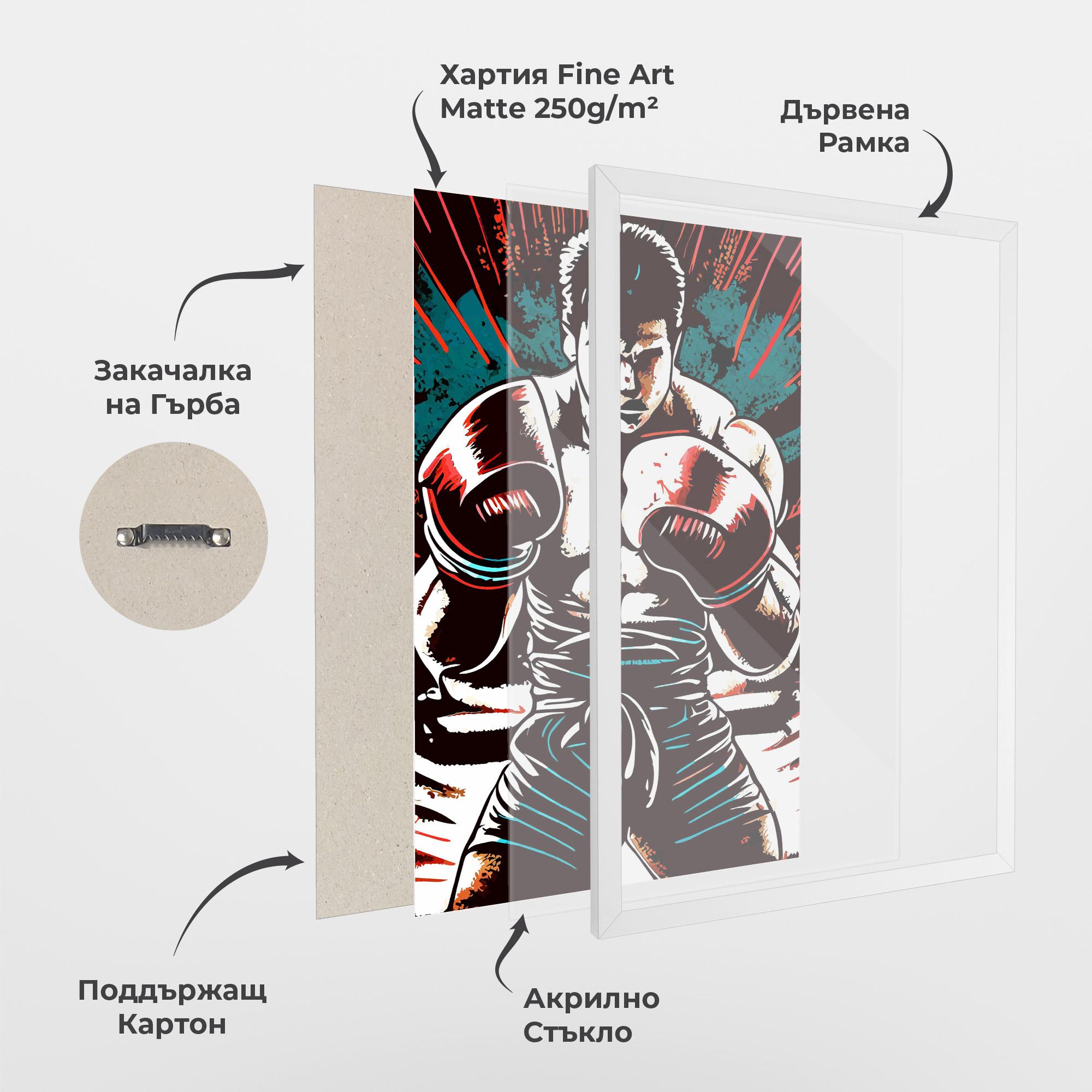 Рамкиран постер Box Video Games mockup 1