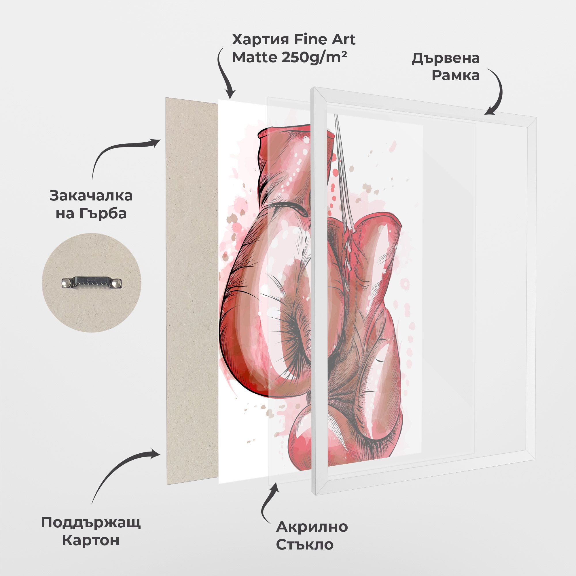 Red Painted Gloves mockup 1